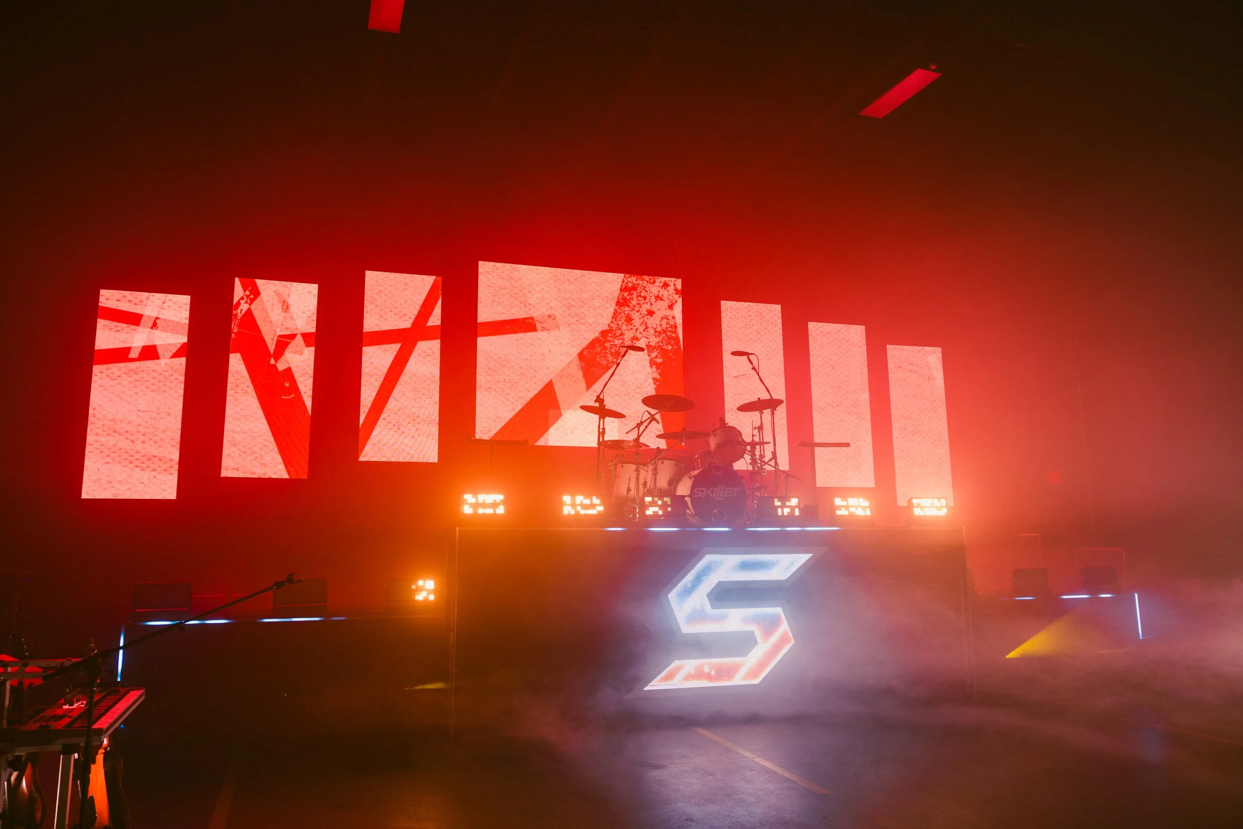 Skillet Full Production Rehearsal in Studio P at BLKBX