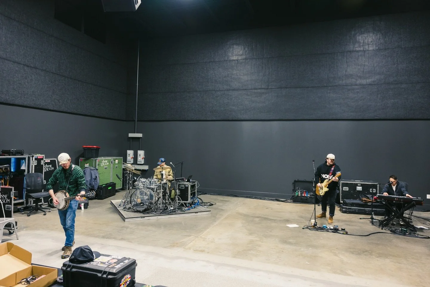 Inside soundcheck at BLKBX. Anne Wilson and the band in Studio S last month, getting dialed ahead of The STARS Tour, now on the road. #BLKBX