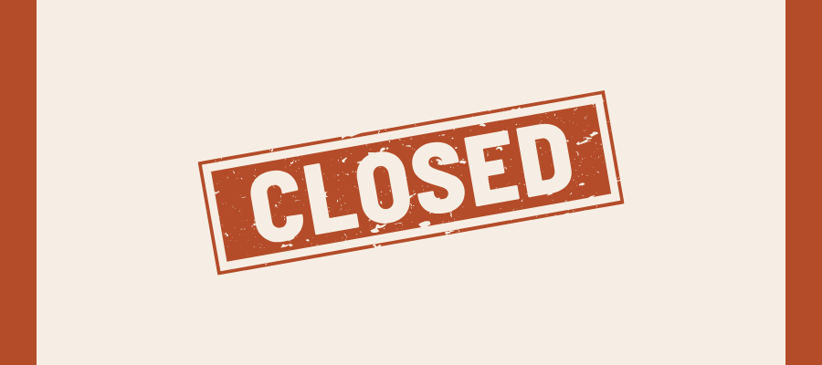 Cafe Closed for Event!