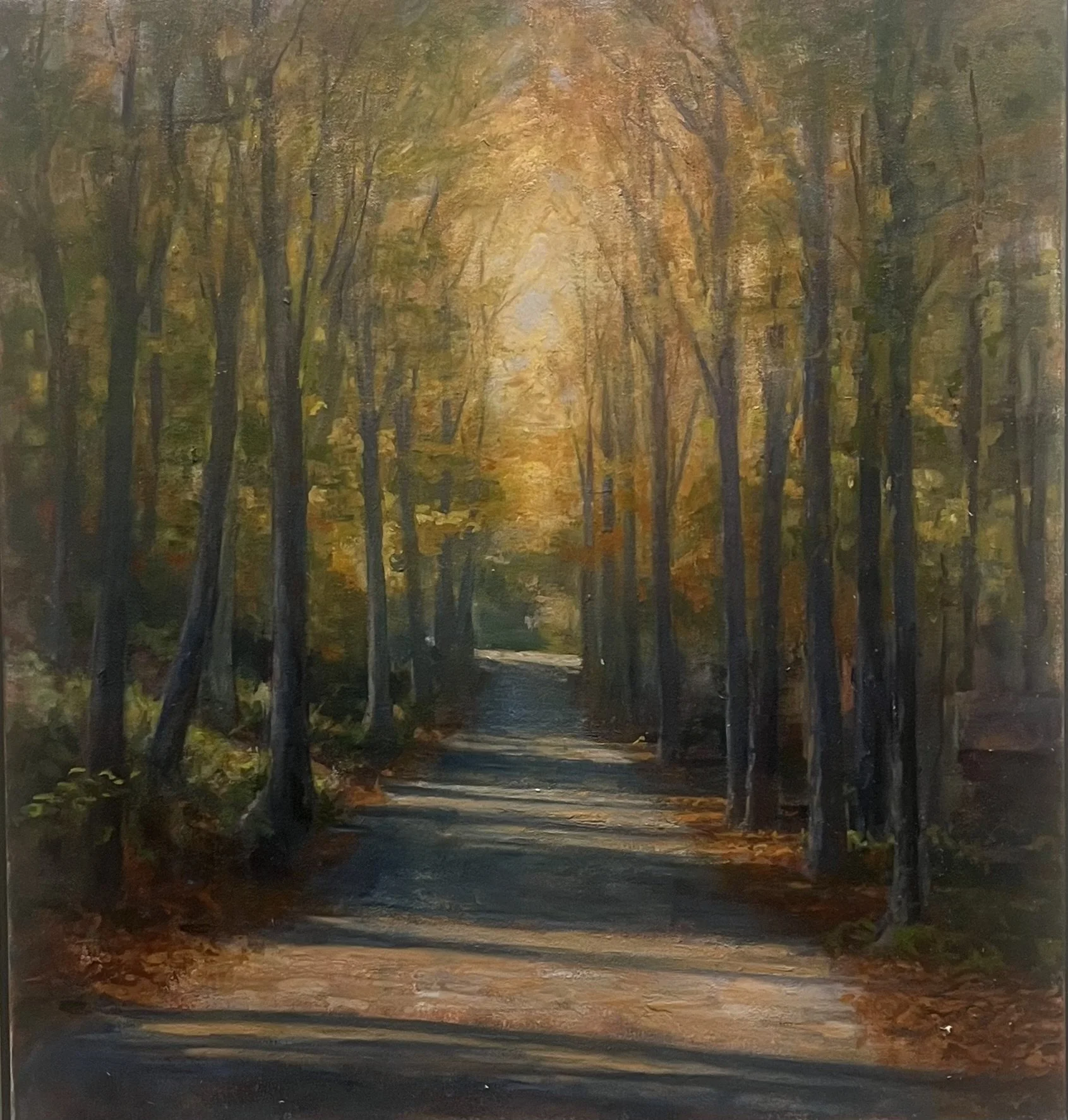 Autumn Road, oil on canvas, 26 x 24 inches - Available