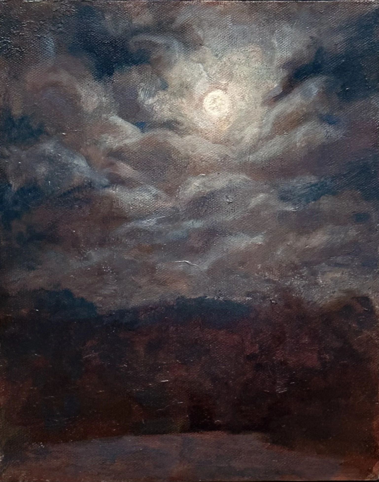 Summer Moon, oil on canvas, 8 x 12 inches. 2026  - Available
