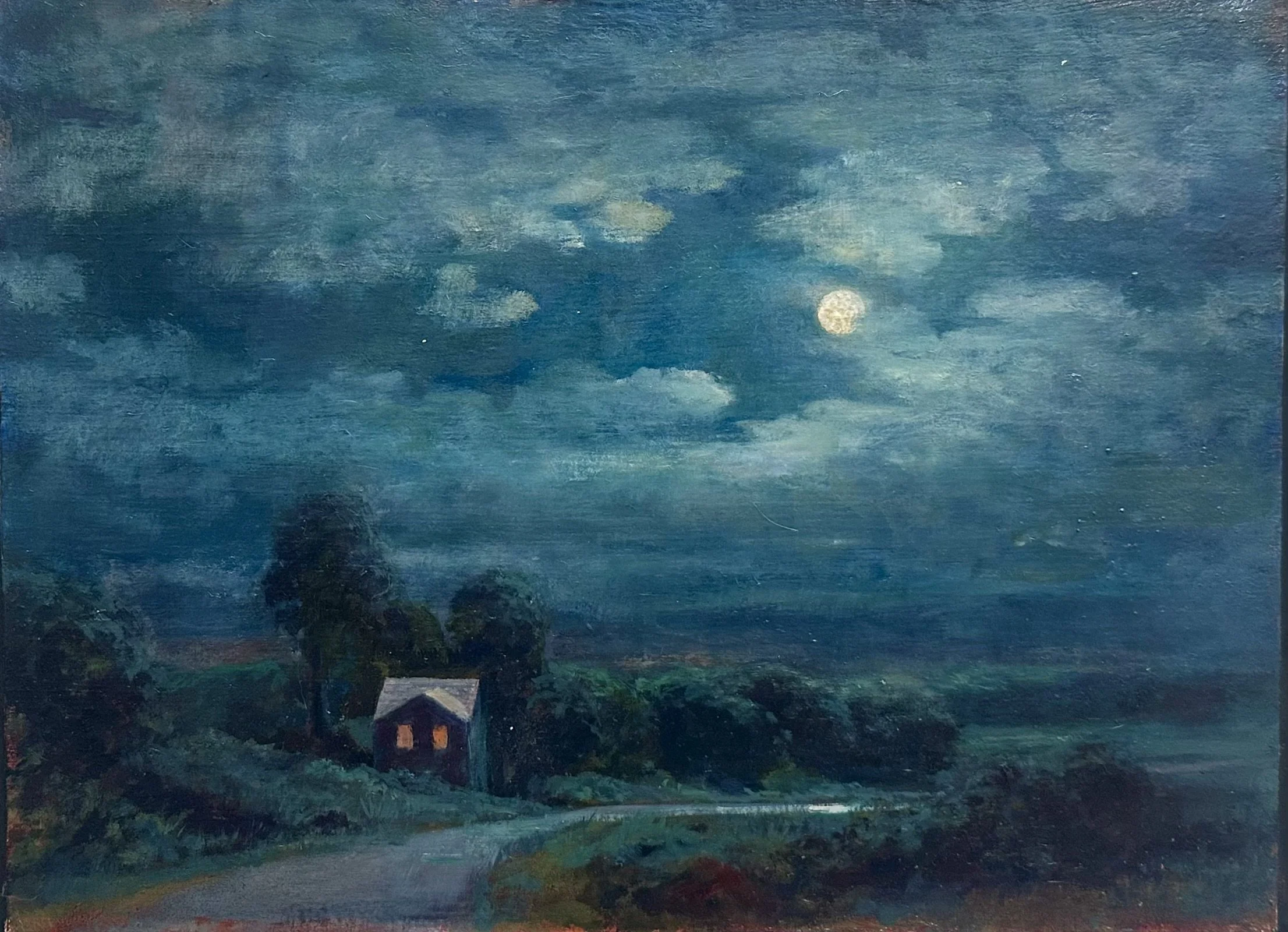 Long Way Home, oil on muslin, 11 x 14 inches.  -SOLD