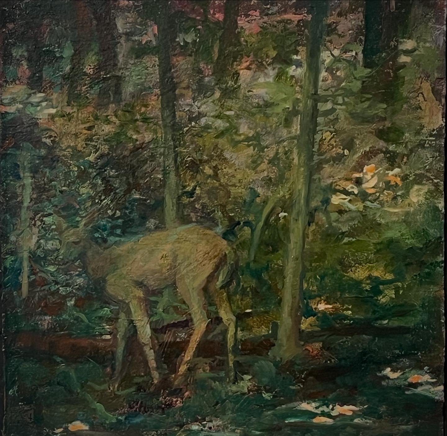 Prey, oil on panel, 8 x 8 inches.