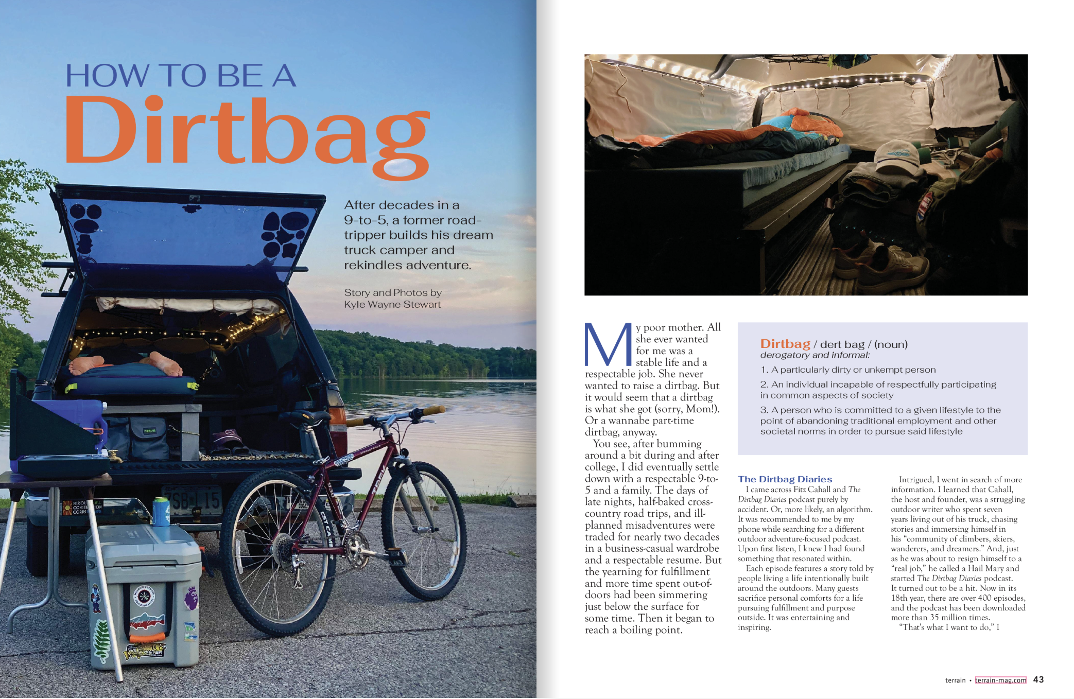 How to be a Dirtbag, Terrain Magazine