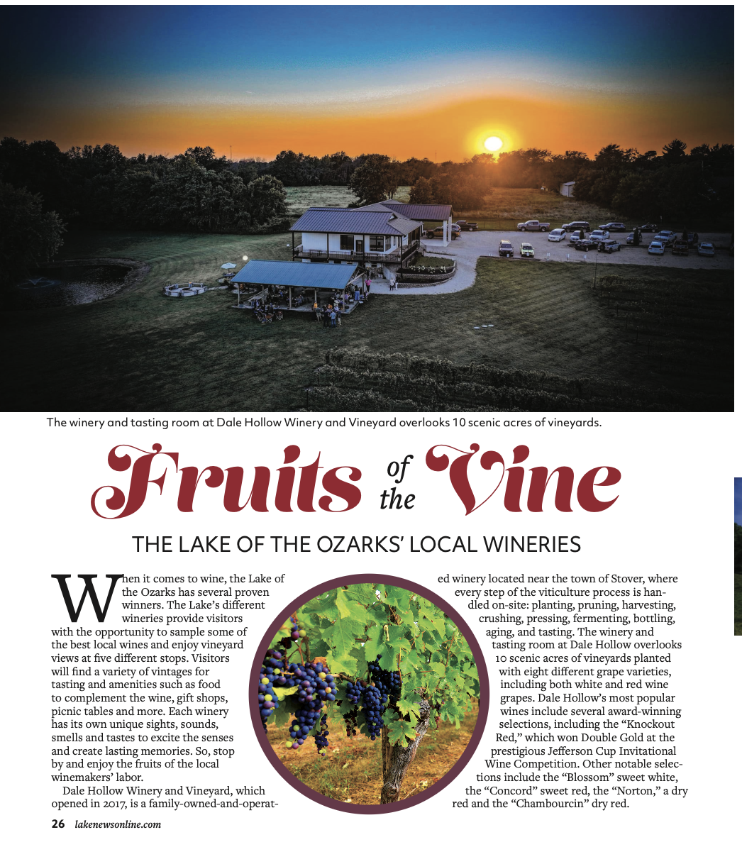 Fruits of the Vine, Lake Lifestyles