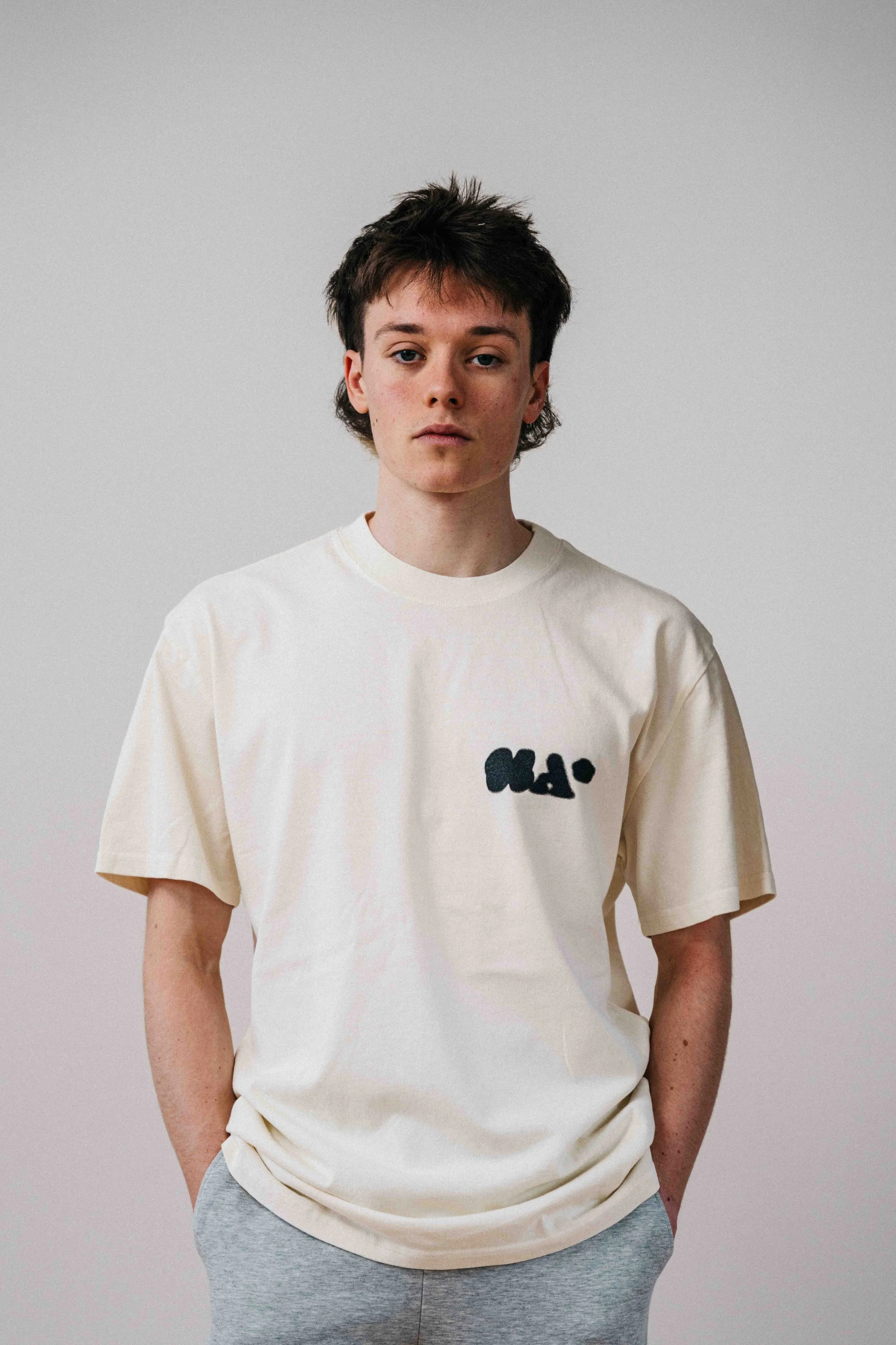 RAW COLLECTION / OFF WHITE & BLACK BLUR TEE