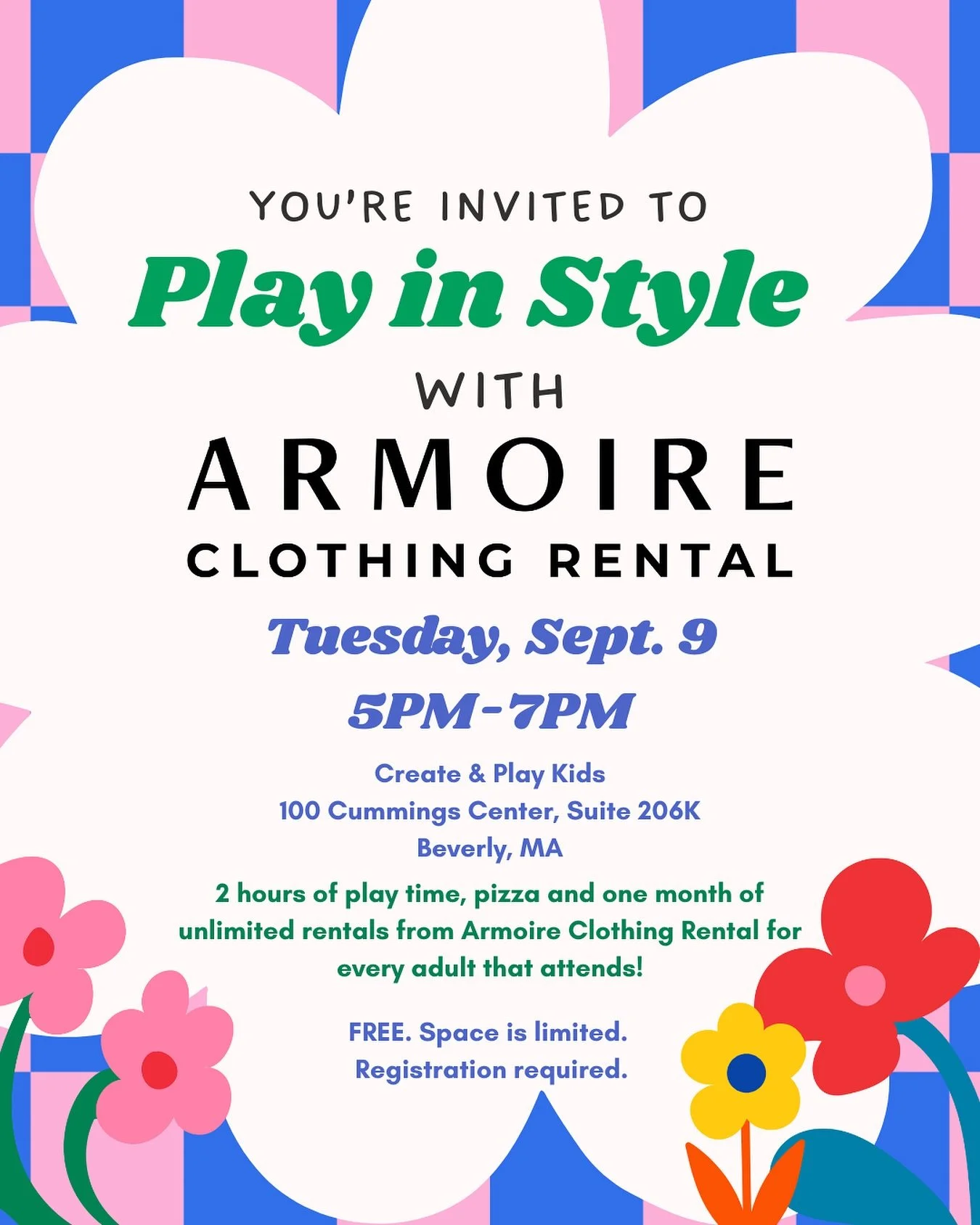 Attention moms!
I'm hosting my first event with @armoire.style next month. It's a free play date at one of my favorite place spaces in the north shore. Come with your kid(s) and connect with other moms!
The best part?! Every mom that attends gets