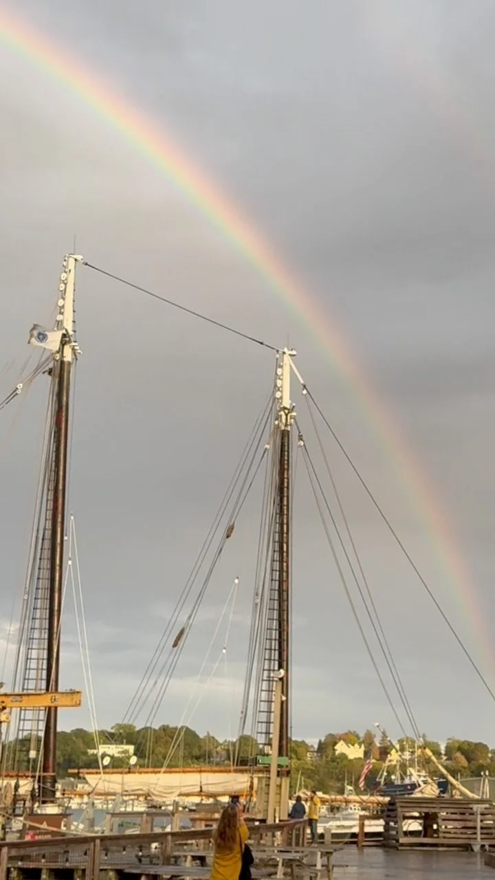Nothing like a rainbow to kick off the Schooner Fest weekend events in Gloucester 🌈⛵️
So fun celebrating at the welcome reception with @maritimegloucester , @mayorgregverga and some of the schooner captains. Watch to the end for the weekend schedu