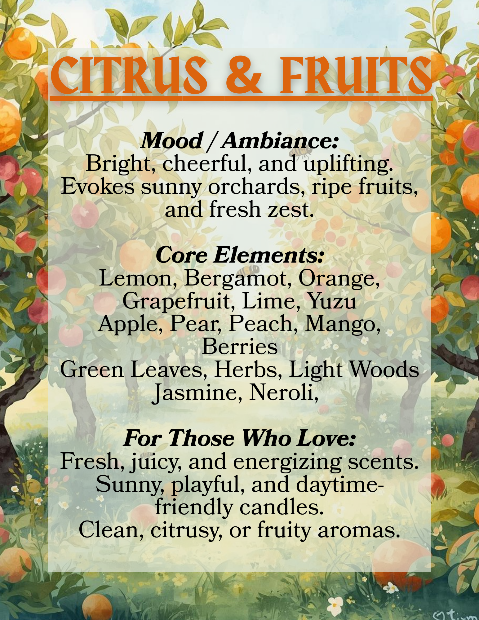 Citrus & Fruit Elements