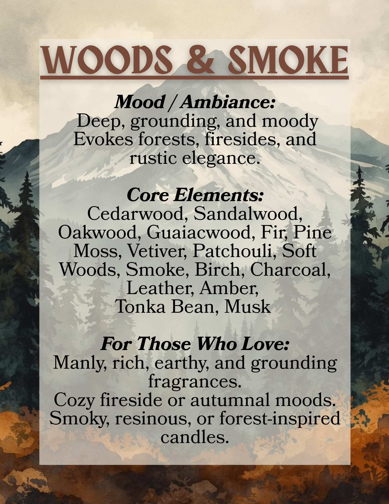 Wood & Smoke Elements
