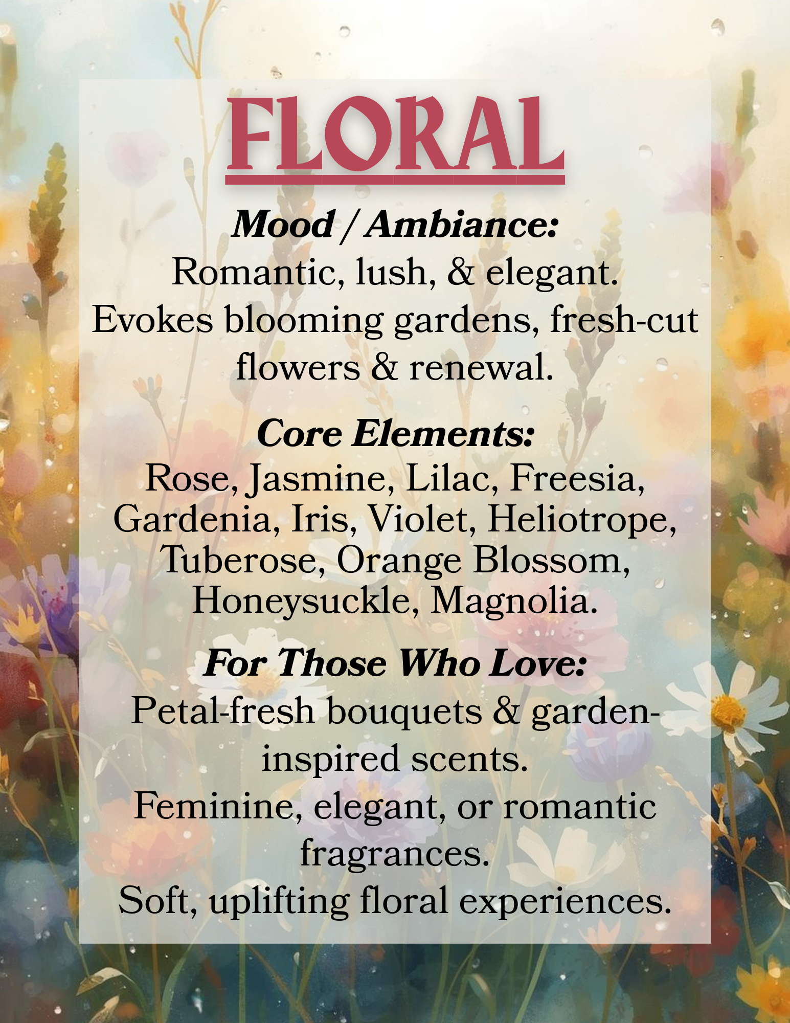 Floral Elements