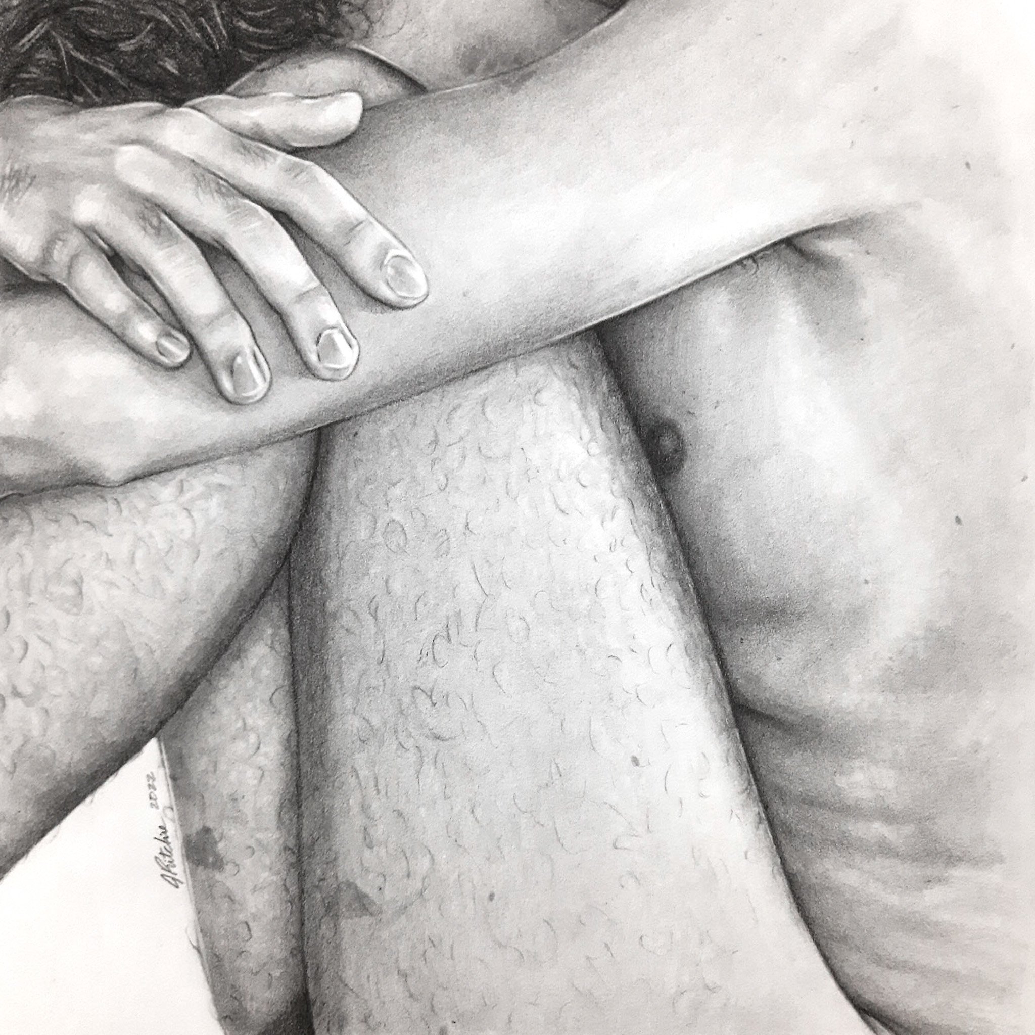 Self (Study), 2022
8.5" x 8.5"
Graphite on Paper