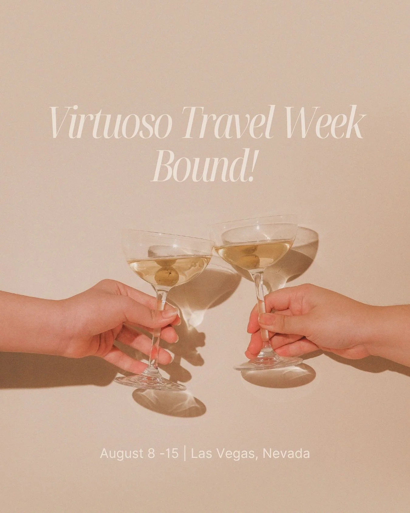 We are en route to one of the biggest travel industry events of the year: Virtuoso Travel Week!🥂

We are looking forward to spending a week in Las Vegas networking with countless luxury partners from around the world &ndash; from hoteliers, cruise l