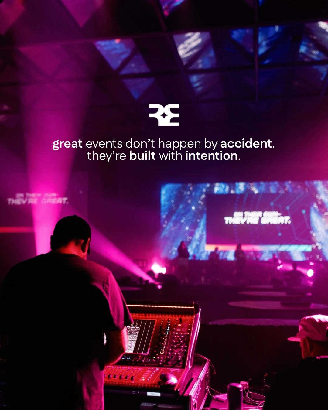 Great events don&rsquo;t just need production &mdash; they need a team that can deliver it right.

If you&rsquo;re planning an event and need a production partner you can trust, let&rsquo;s connect.