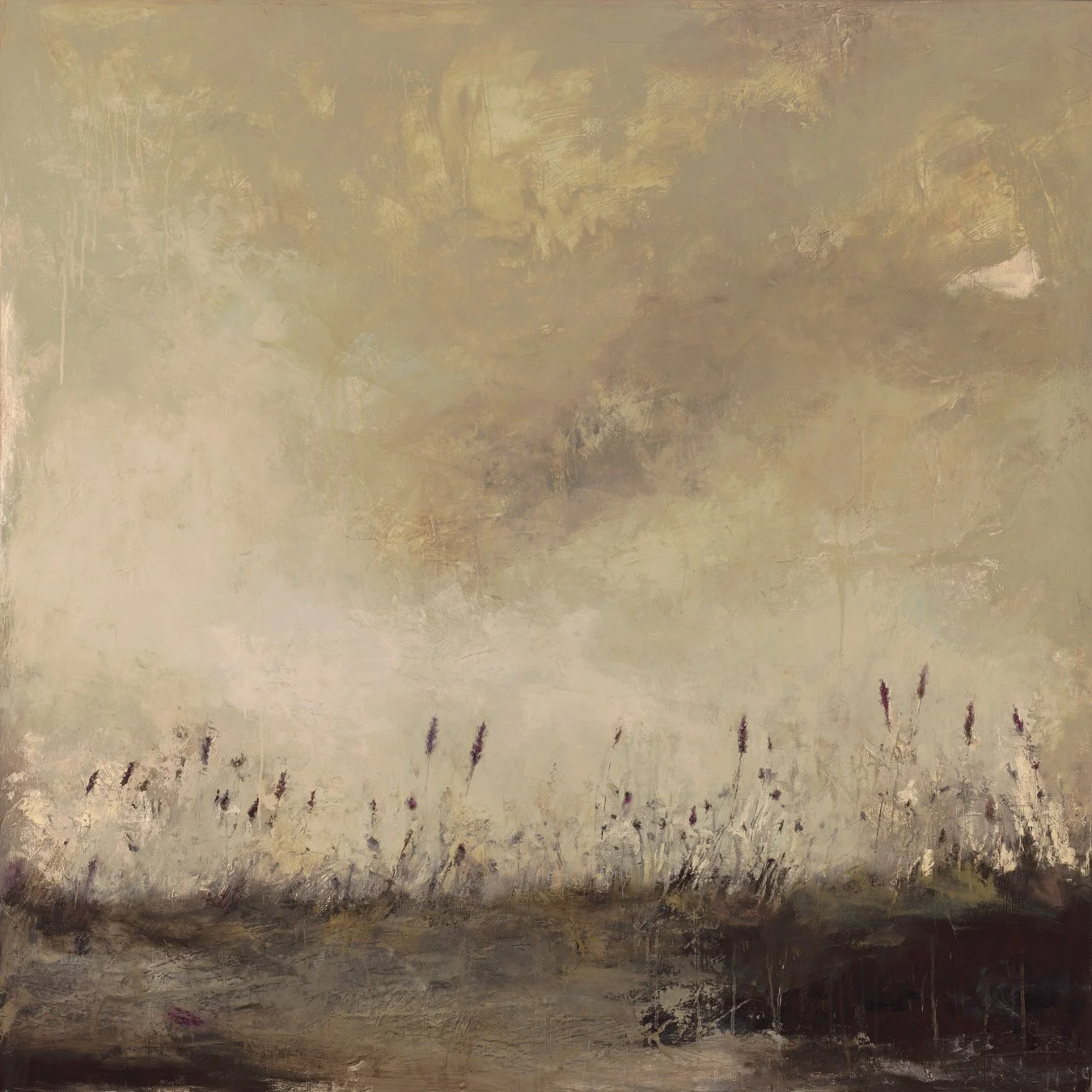 Lavender Landscape  |  Oil on Canvas  |  48 x 48 inches