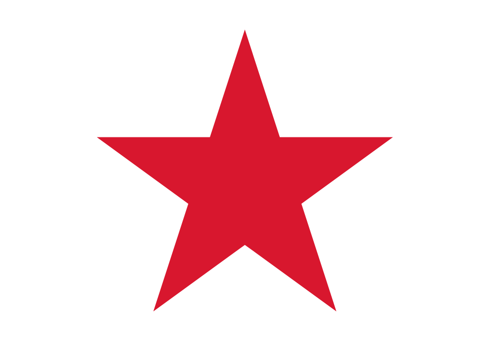 Red star icon to show 5-star rating