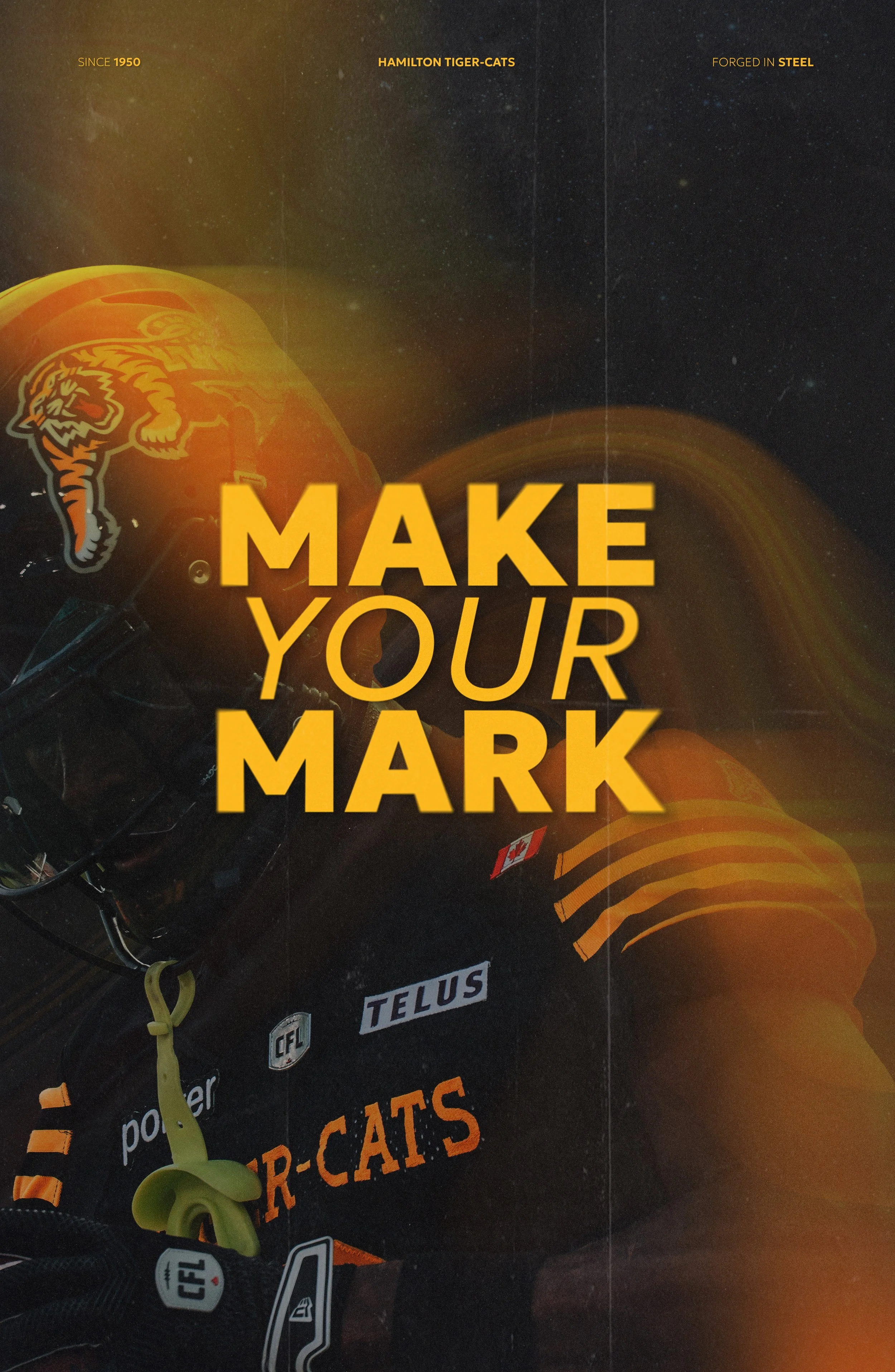 Concept for a poster - to be handed out at games and used for promotion on social media.