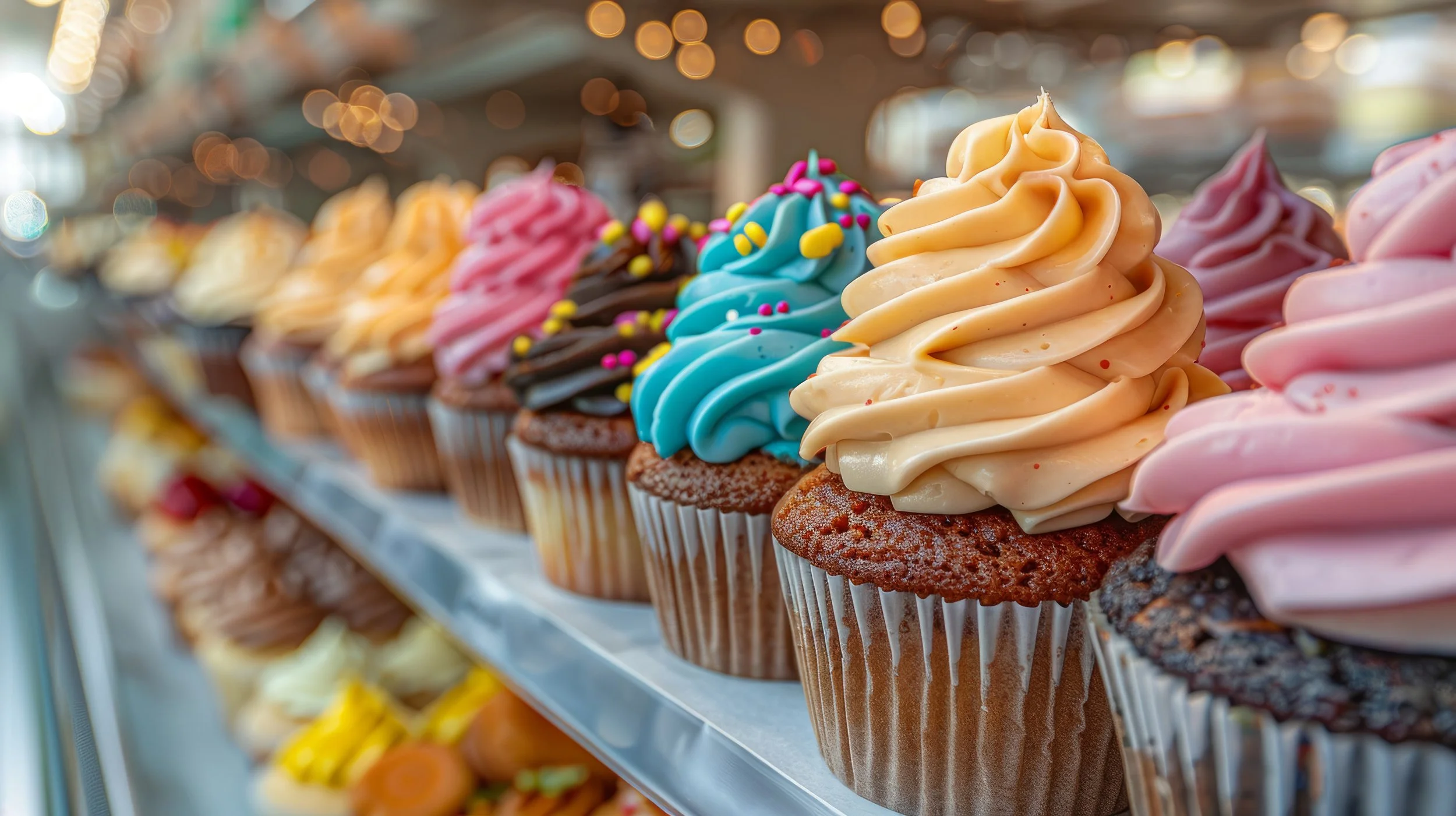 colorful cupcakes