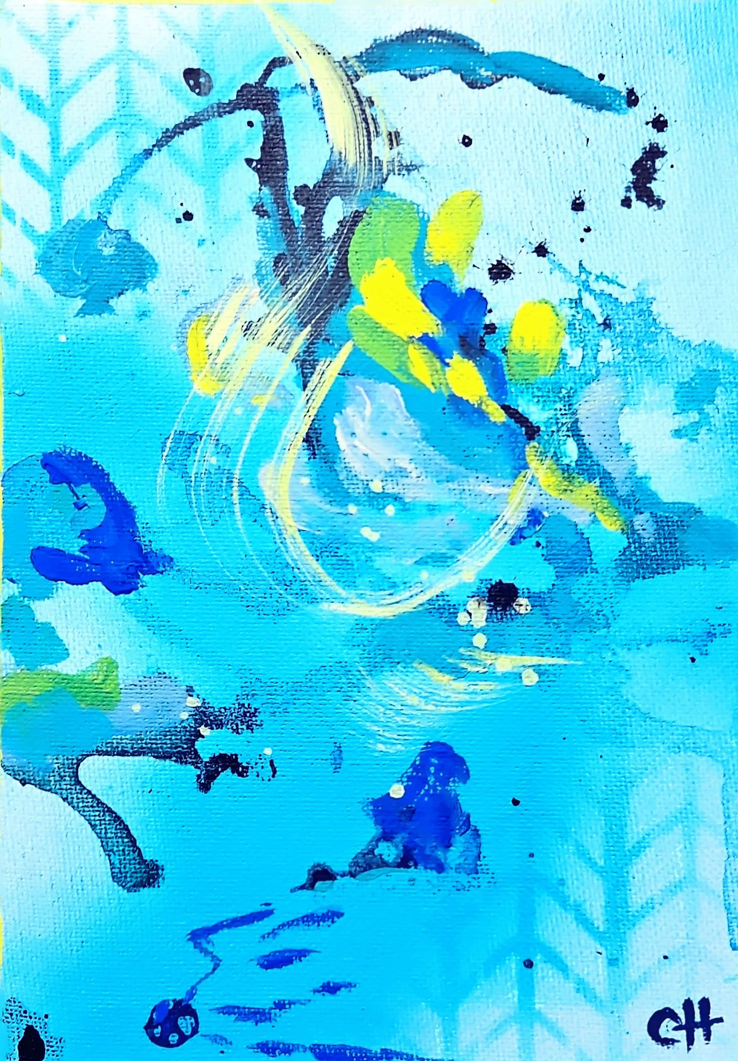 Silence is Golden 5x7 Acrylic on canvas.jpg