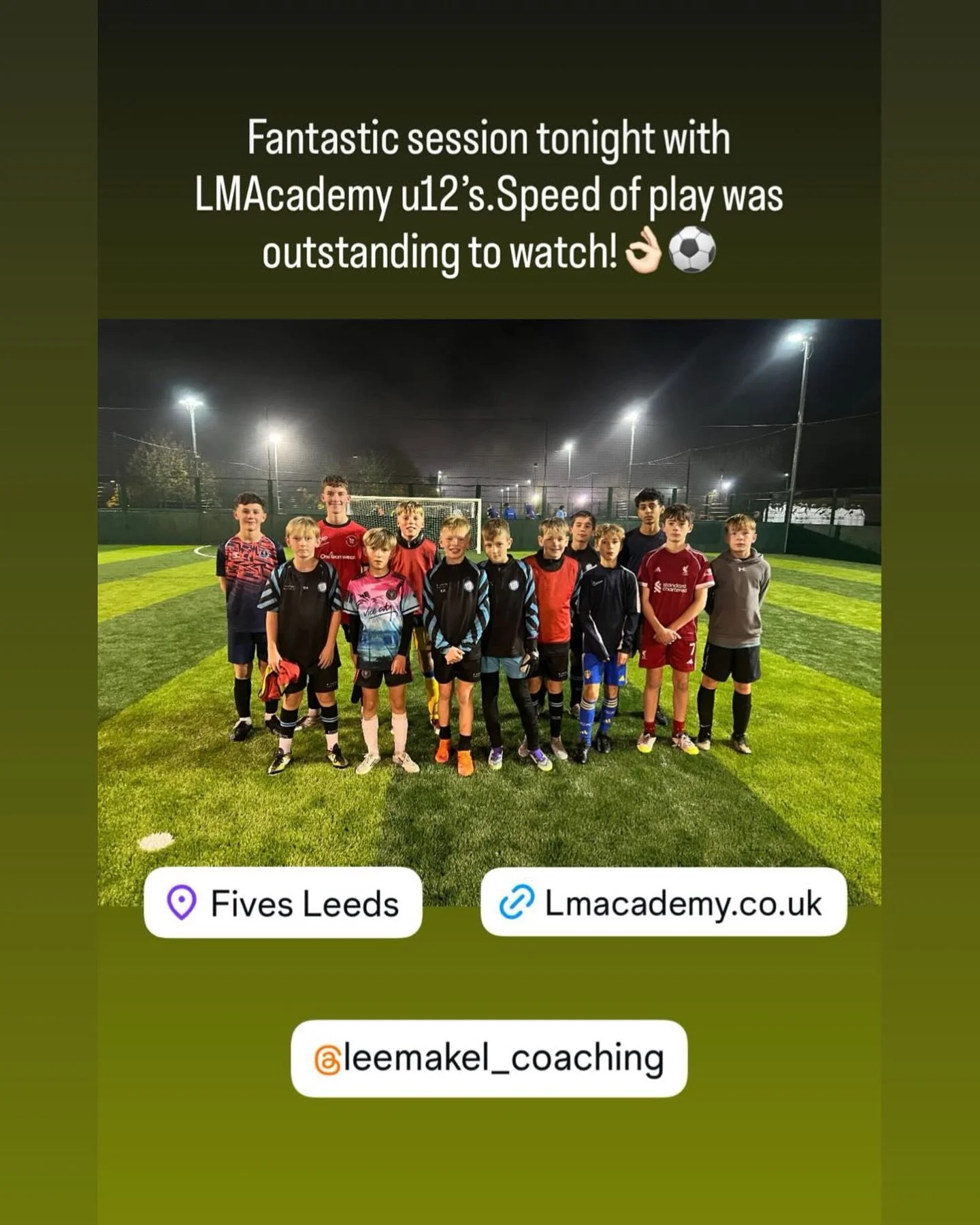 What a brilliant night for our new u12&rsquo;s squad. Looking forward to helping these ballers progress and develop on their football pathway!👏⚽️