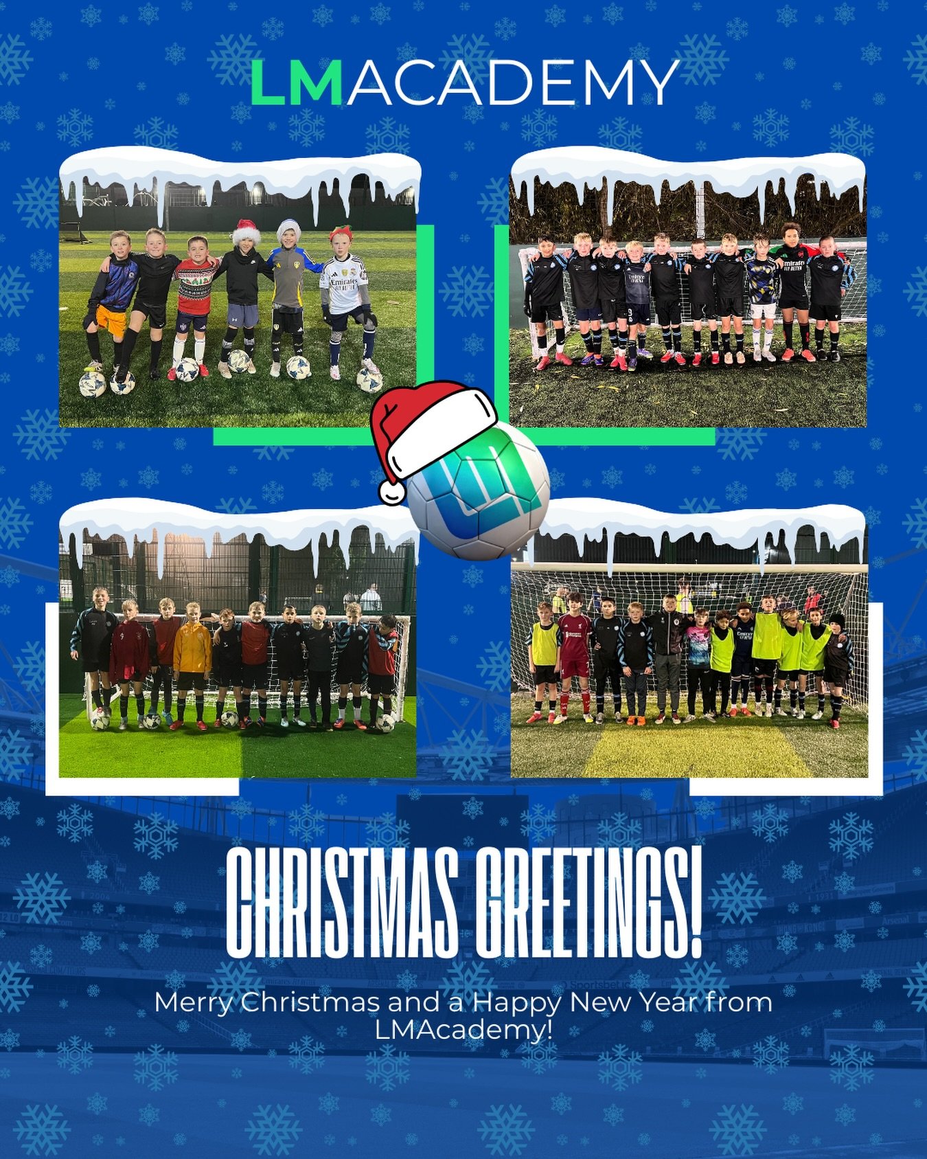 Merry Christmas to all our LMAcademy players and parents🎄⚽️
Thank you for an amazing year - bring on 2026!