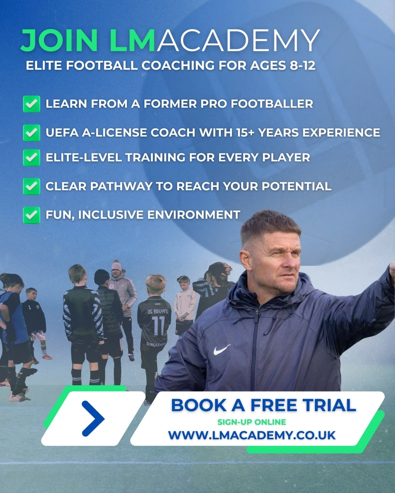 Due to continued growth, LMAcademy is expanding.

More sessions.
More opportunities.
Same elite standards. 

📲Book a free trial via our website (link in bio)