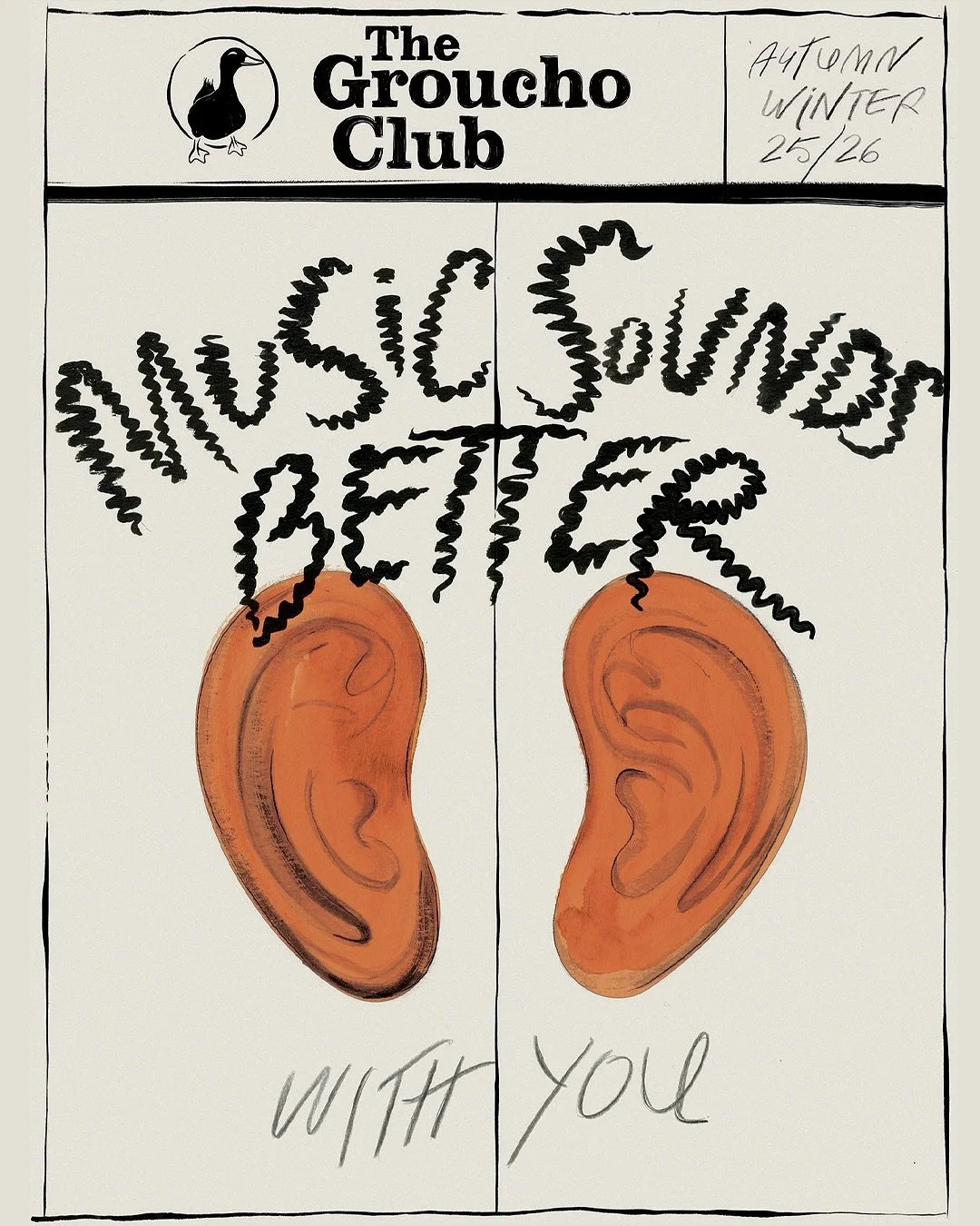 New work for The Groucho Club 🧡
.
ISSUE ONE! A publication to celebrate the start of an exciting new chapter in cultural programming at The Groucho Club, including a stellar line-up of talks, salons, readings, performances, and DJ nights.