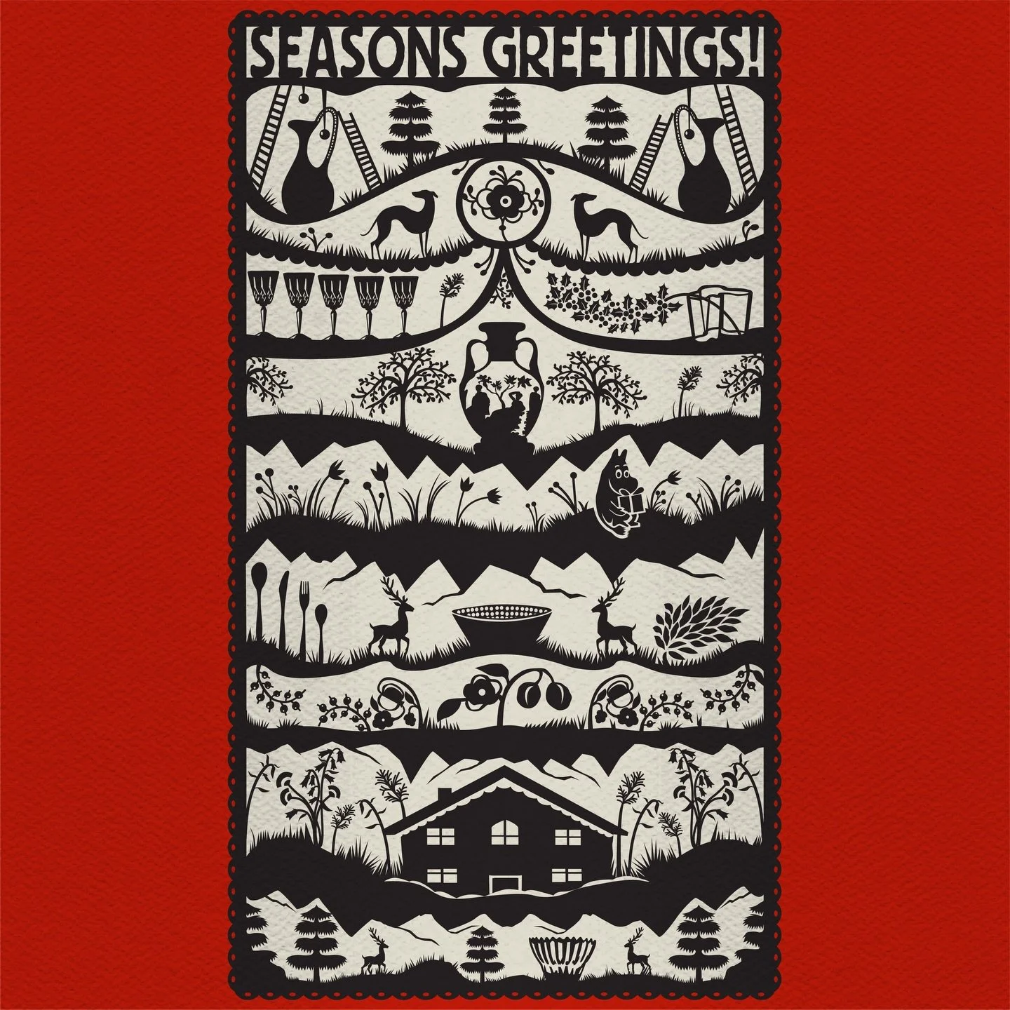 Playing with cutouts for a client&hellip; (real thing / final on the final slide) 🎄