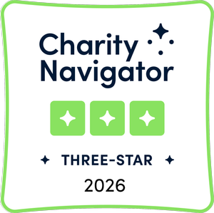 Charity Navigator Three-Star Rating Badge 2026