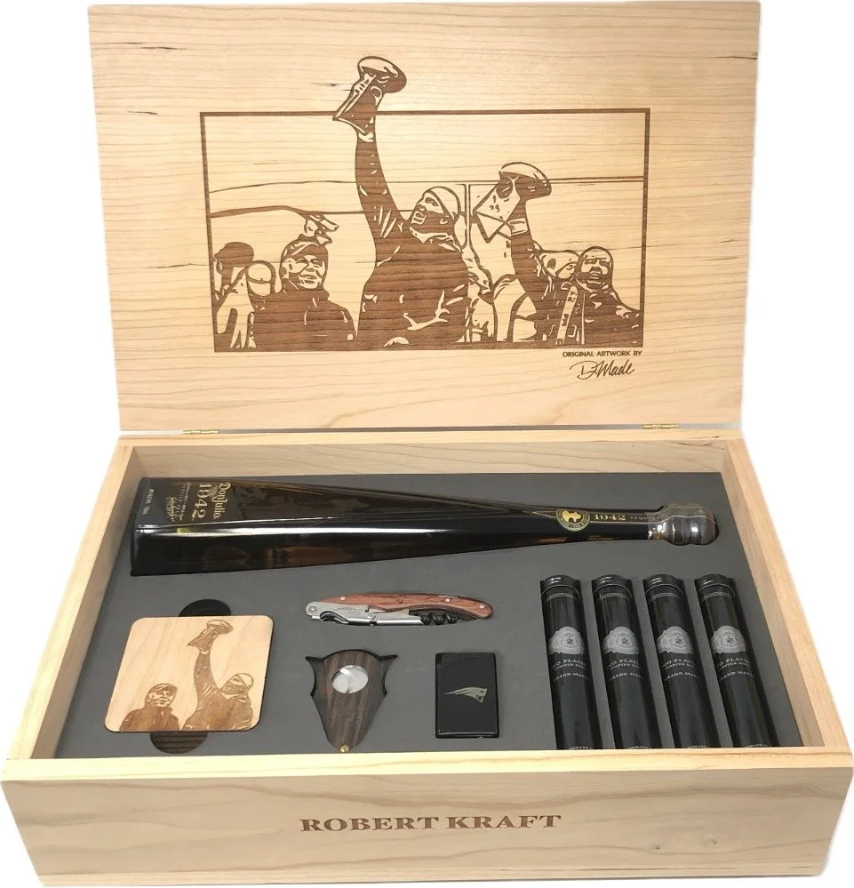 Robert Kraft Super Bowl Message Box