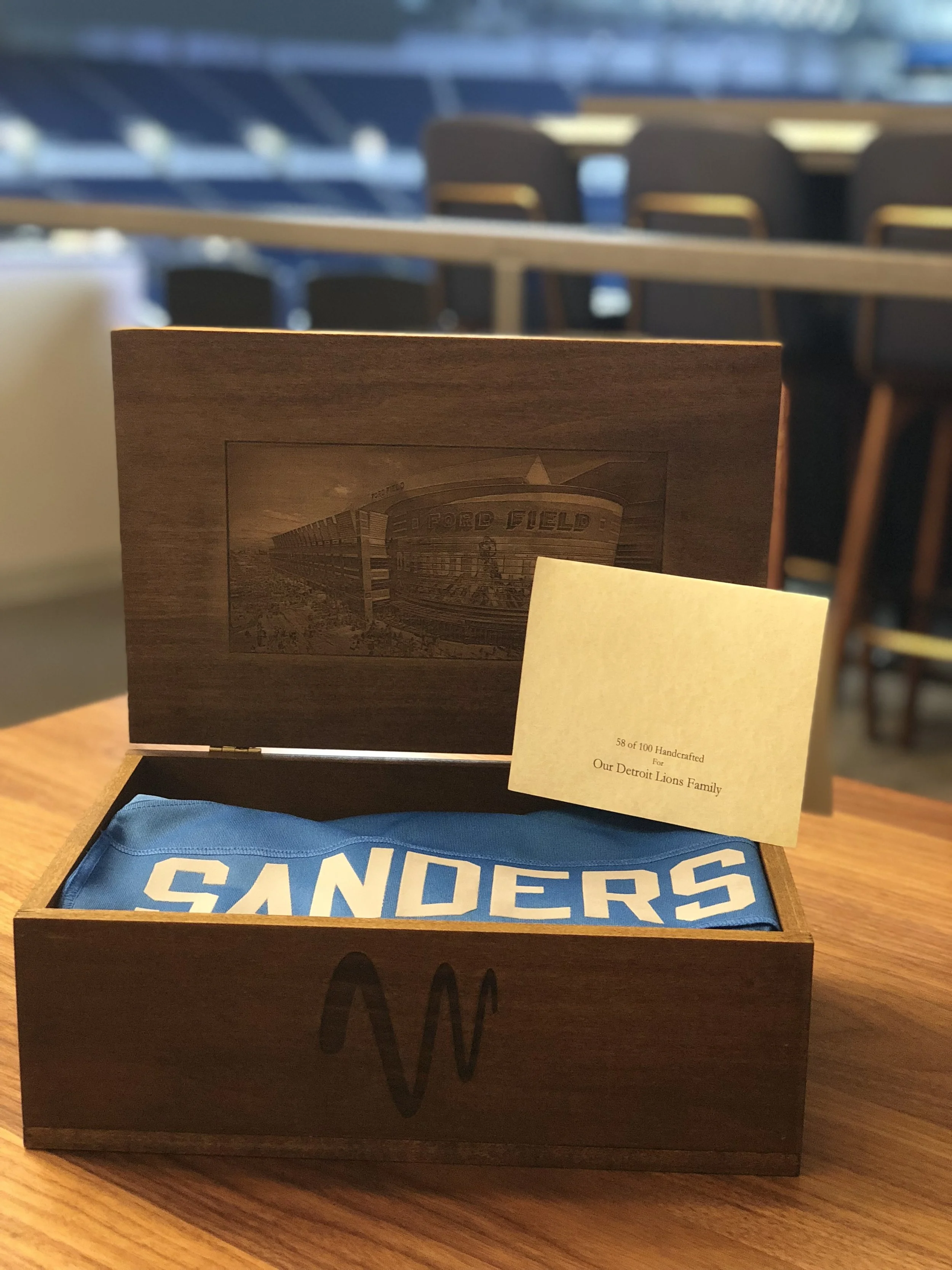 Musser Boxes for Detroit Lions suite holders
