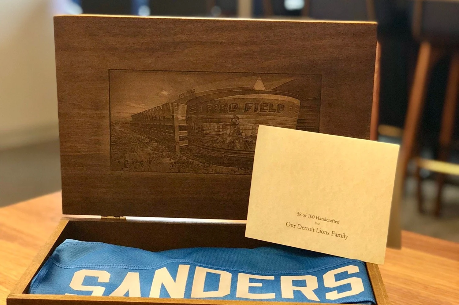 Detroit Lions Jersey Boxes