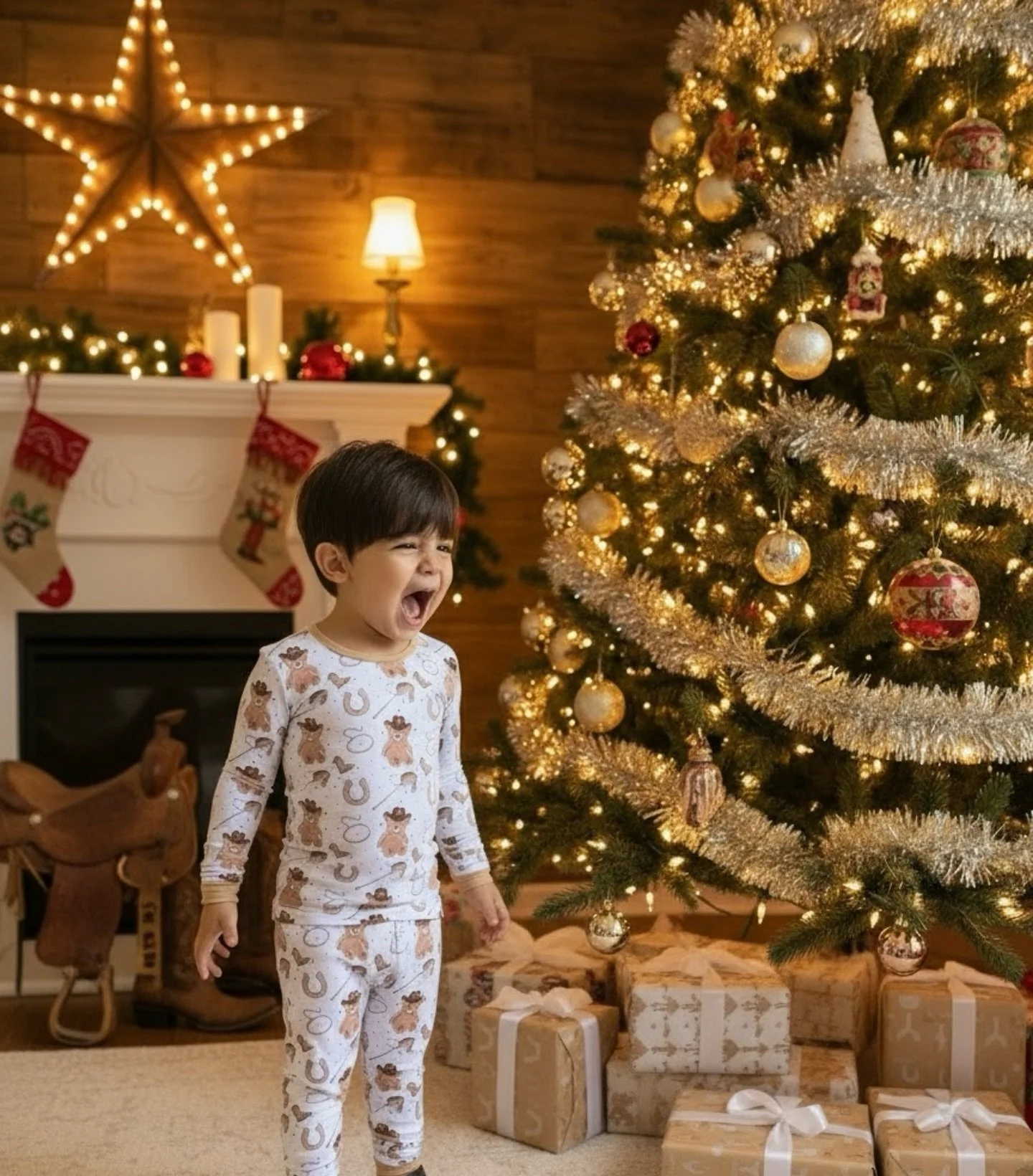 Our Tiny Outlaws collection has officially arrived - made for the little boys and girls chasing a rodeo Christmas kind of magic. ✨🎄These cozy bamboo pyjamas are the perfect holiday gift for your tiny cowboys and cowgirls &mdash; soft, snug, and read