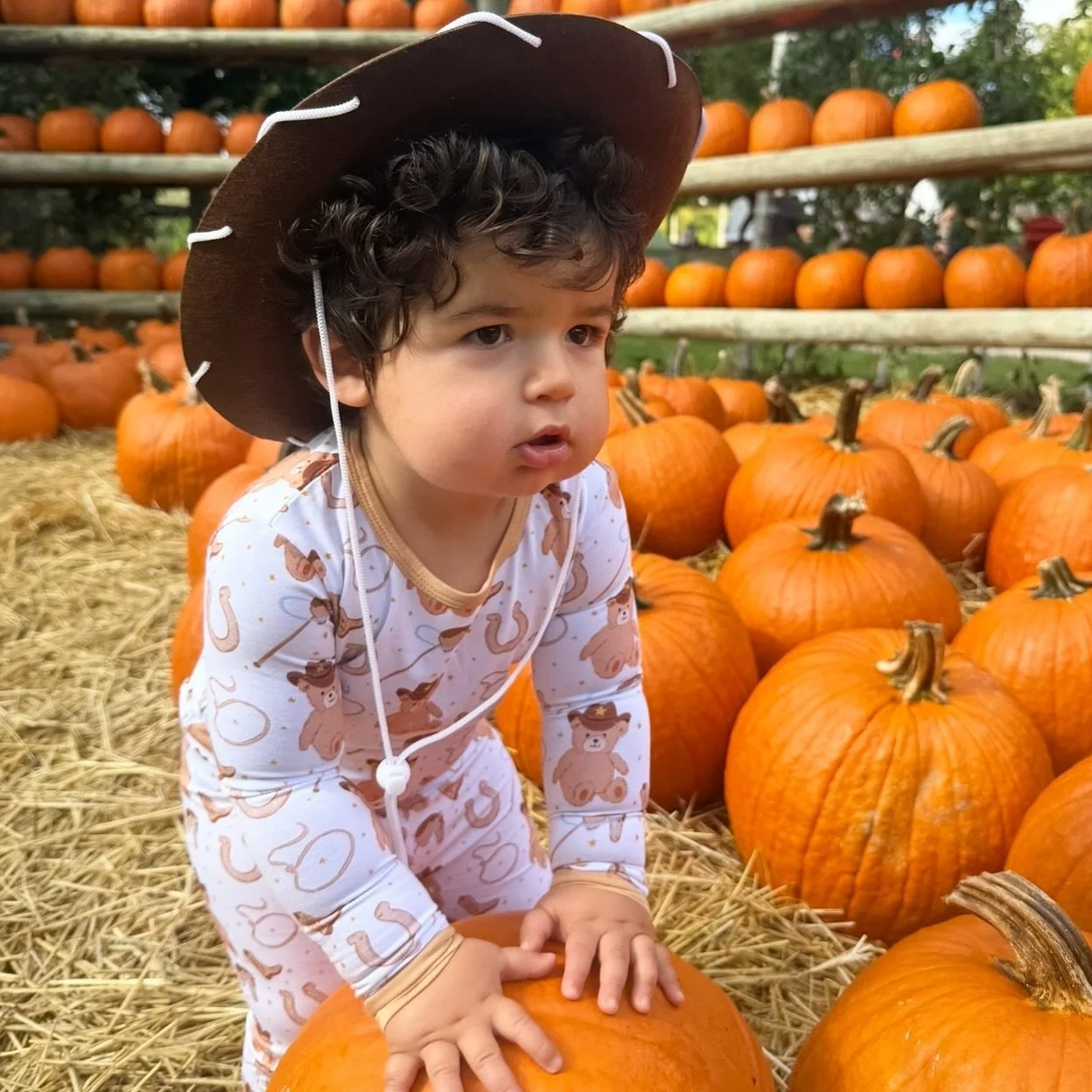 Happy Thanksgiving to all our Canadian cowboys and cowgirls! 🐴🍂

The countdown is on for our Tiny Outlaws presale - this Friday, October 17th at 12 PM EST! 🤠

Grab your boots and get ready to saddle up for the sweetest little rodeo print of the se