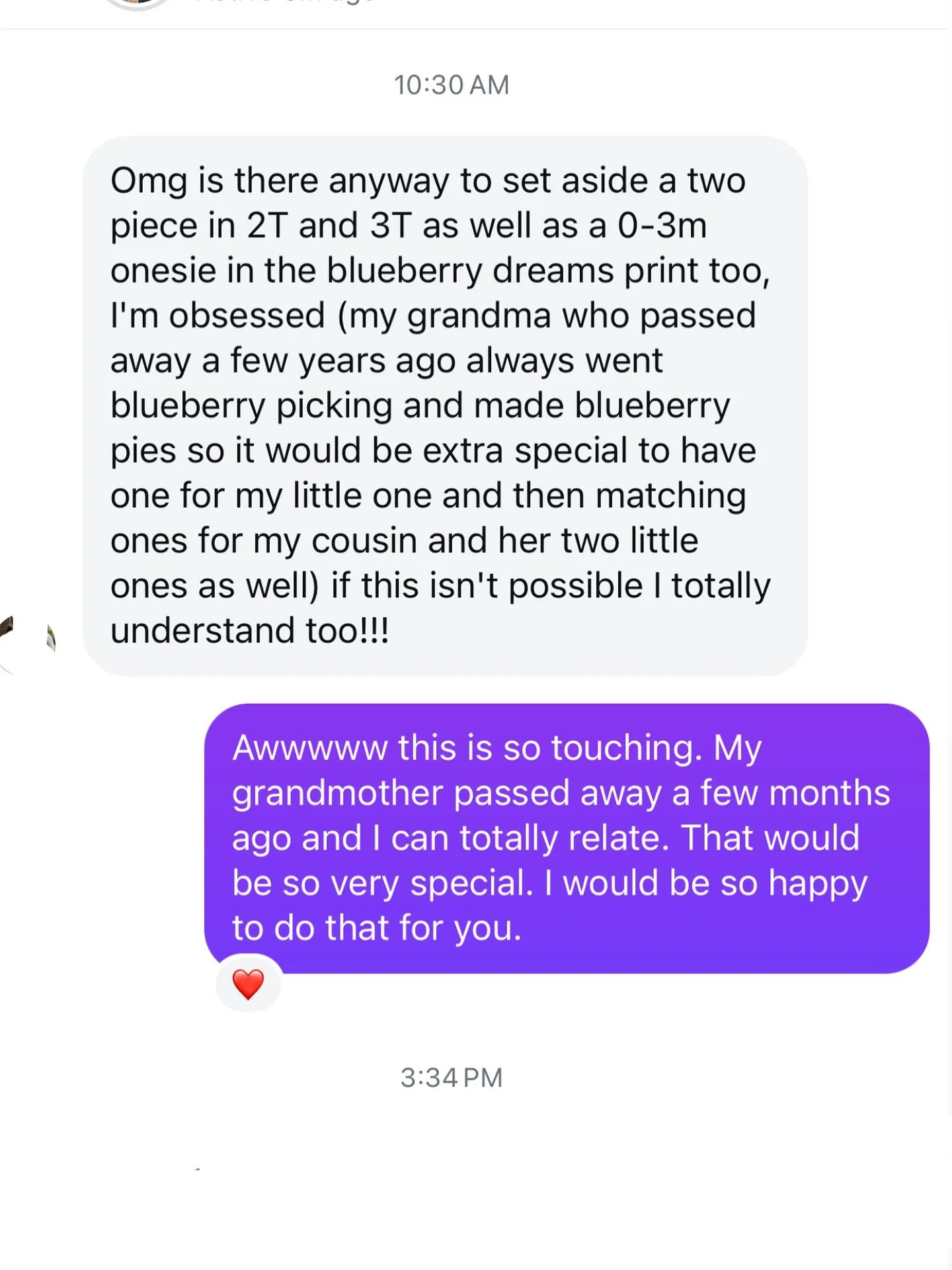 Sometimes this little business reminds us just how much meaning can live in fabric and thread.

Today, someone messaged us to say our &lsquo;Berry Sweet Dreams&rsquo; pyjamas reminded them of their grandmother who had passed. The pattern brought her 