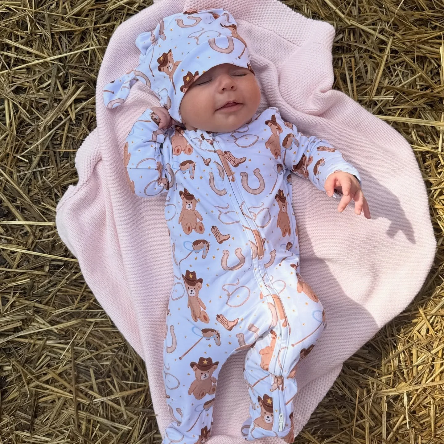 The tiniest outlaw we ever did see!!!! 🤠🐎🐴 🤎 giddy up to our &lsquo;Tiny Outlaws&rsquo; presale! All items from the collection are available to purchase now on our website, and will ship first week of December! (Just in time for the holidays!)🎄 