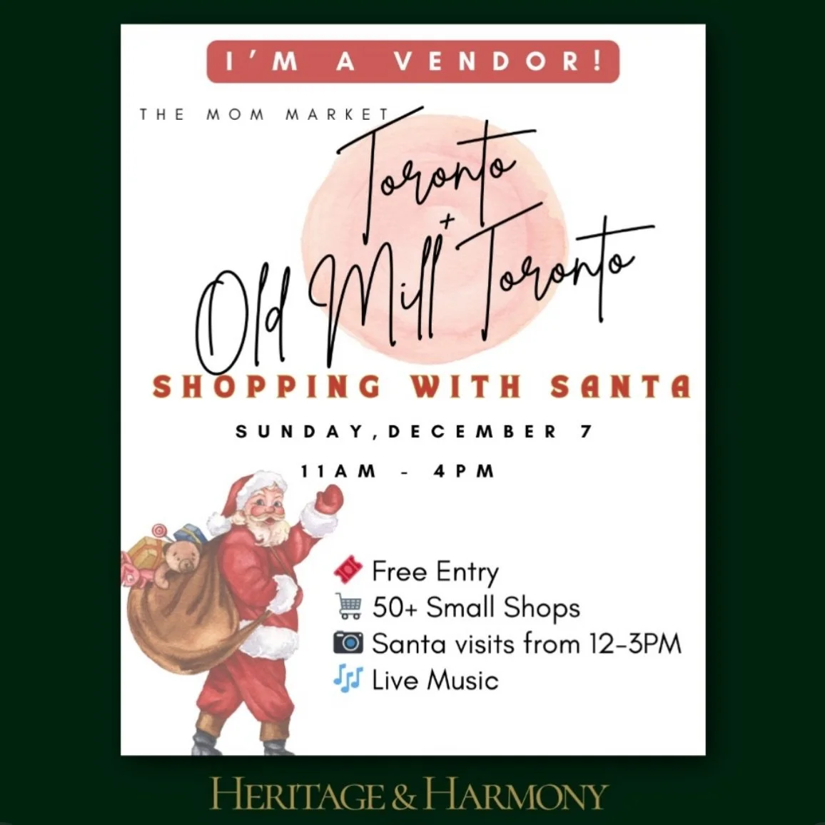 🎅💖 Join Beach Bear &amp; Co. on Sunday, December 7th for a magical holiday event at The Old Mill Toronto! 

We&rsquo;re indulging the festive season with an unforgettable day the whole family will love. Enjoy shopping from over 55 local small busin