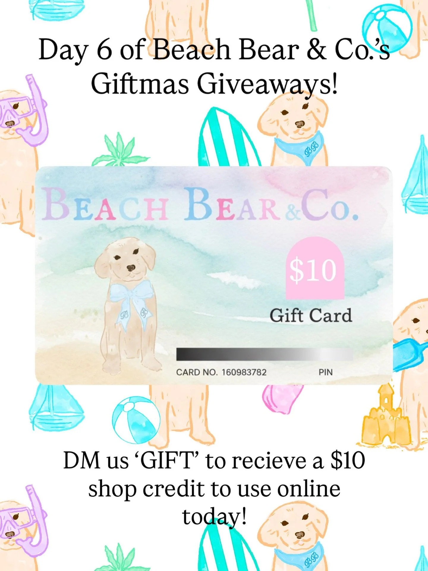 🎁 DAY 6 OF GIFTMAS! 🎁
We&rsquo;re gifting YOU 💛
💌 DM &ldquo;GIFT&rdquo; to receive a $10 shop credit
⏰ Valid today only on our website!
Run, don&rsquo;t walk 🏃&zwj;♀️✨ 

Beach Bear &amp; Co., Giftmas, Giveaway, Prize, Canada, Pyjamas, Bamboo, Ba