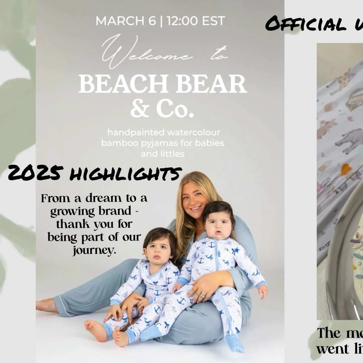 A look back at 2025 for Beach Bear and Co. ☀️ 🏝️ 🐻 

This brand began in March as a maternity leave project. A place for creativity during life with three little ones under three. In less than one year, it evolved into a fast growing business with 