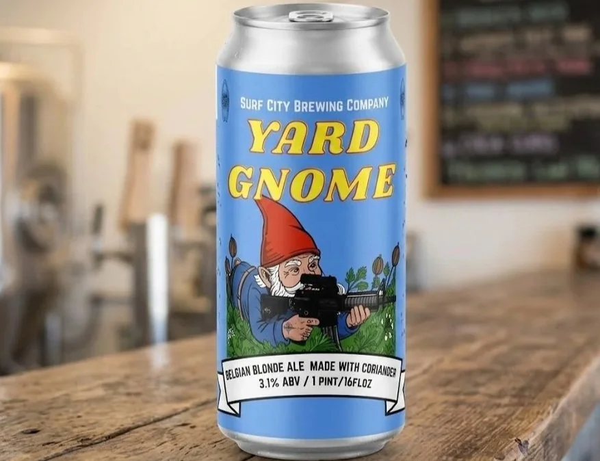 Local Brewery Label, "Yard Gnome"