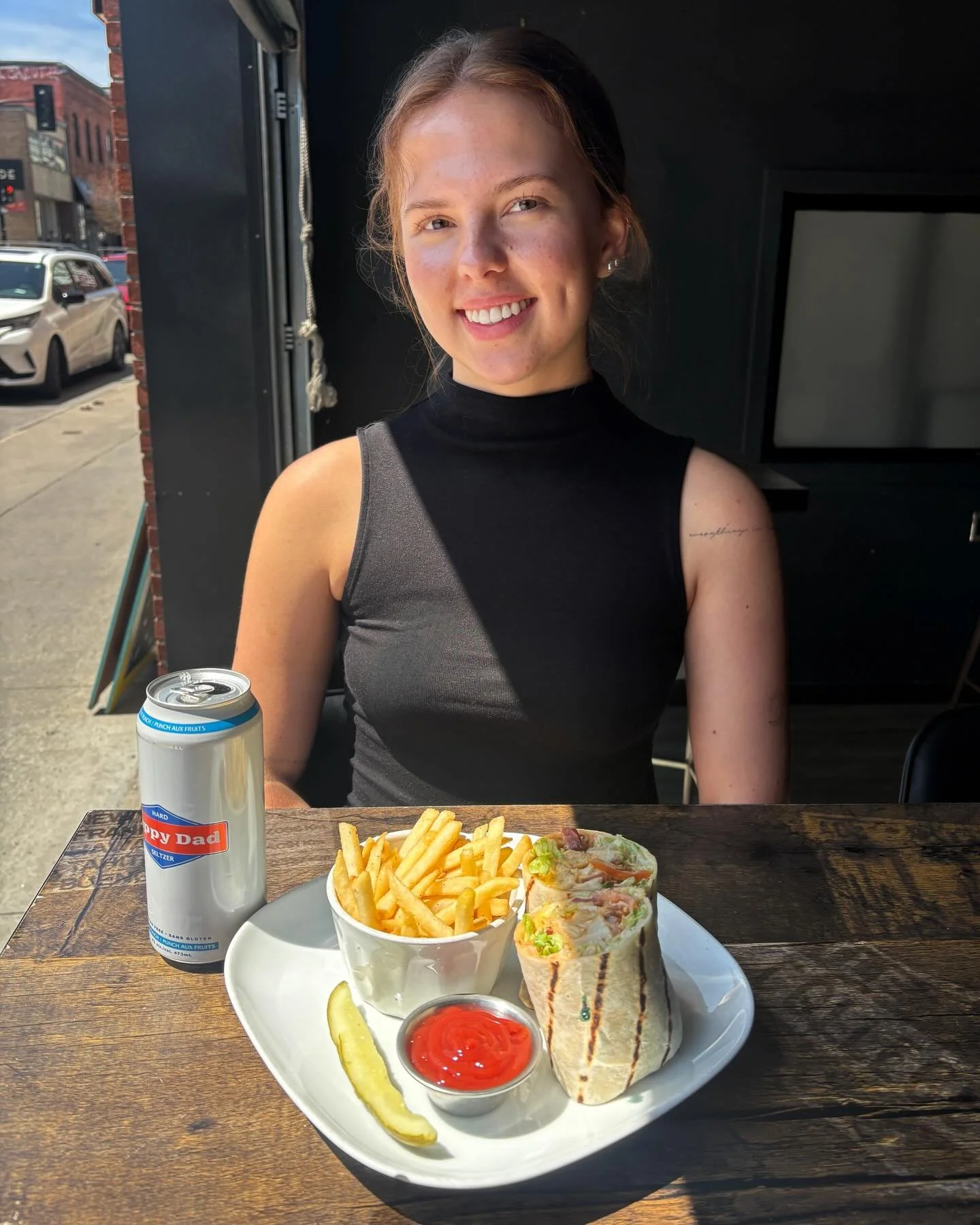Ada&rsquo;s Staff Pick 😏
Chipotle Club Wrap &mdash; all the classic club energy with chipotle aioli made in-house, just way easier to eat 😌
And if you try to suggest a different drink? Ada&rsquo;s not interested. Fruit Punch Happy Dad or nothing. S