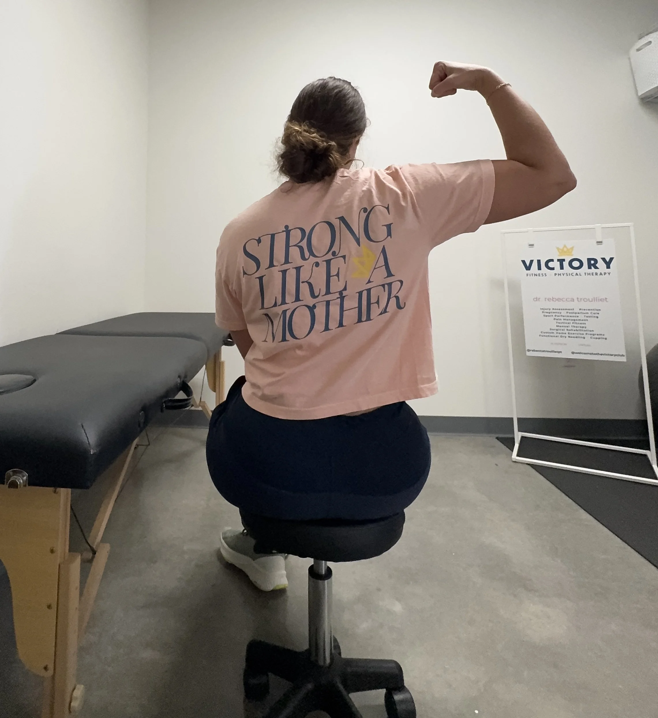 Strong Like a Mother Tee (crop)