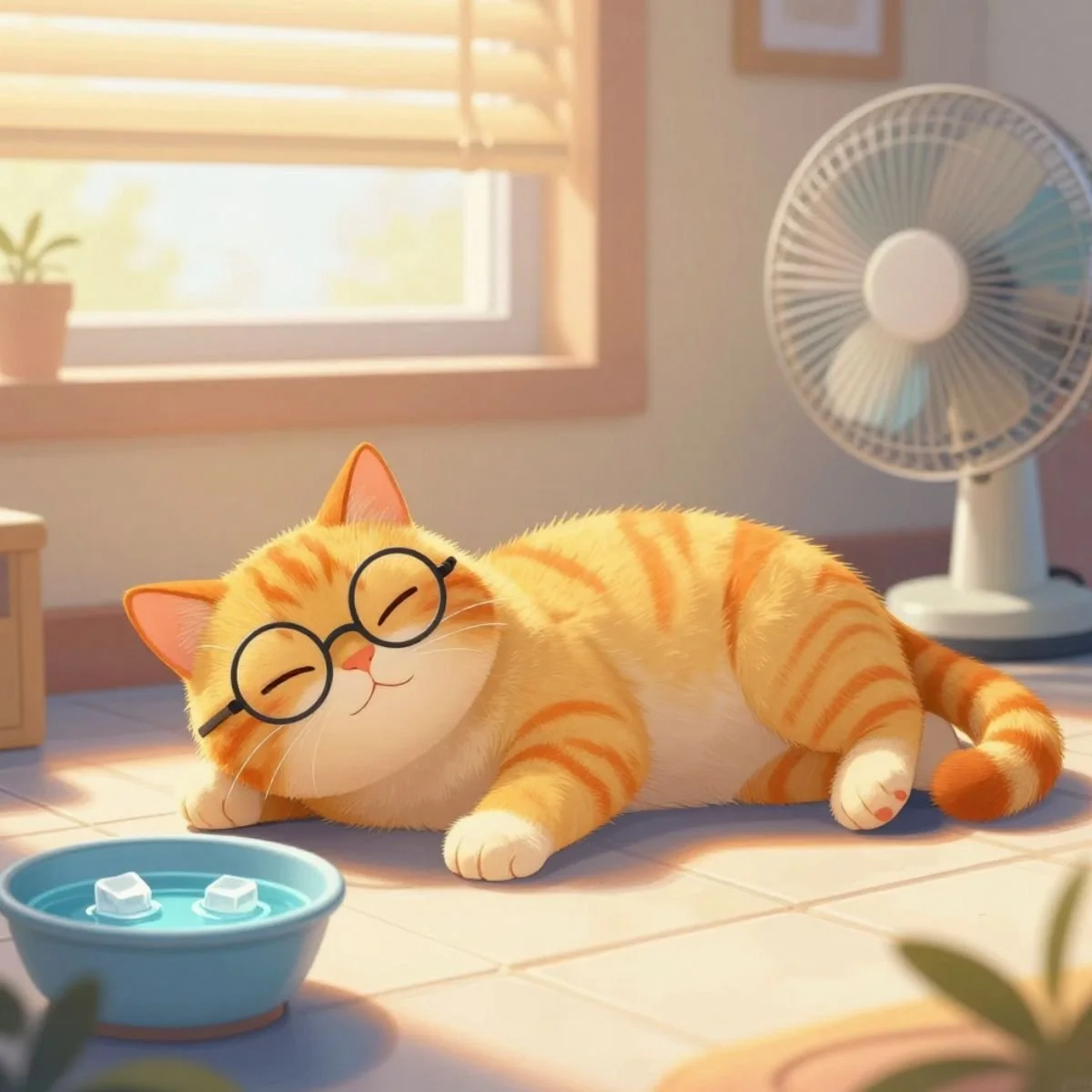 Your Cat Has No Idea It's 95 Degrees