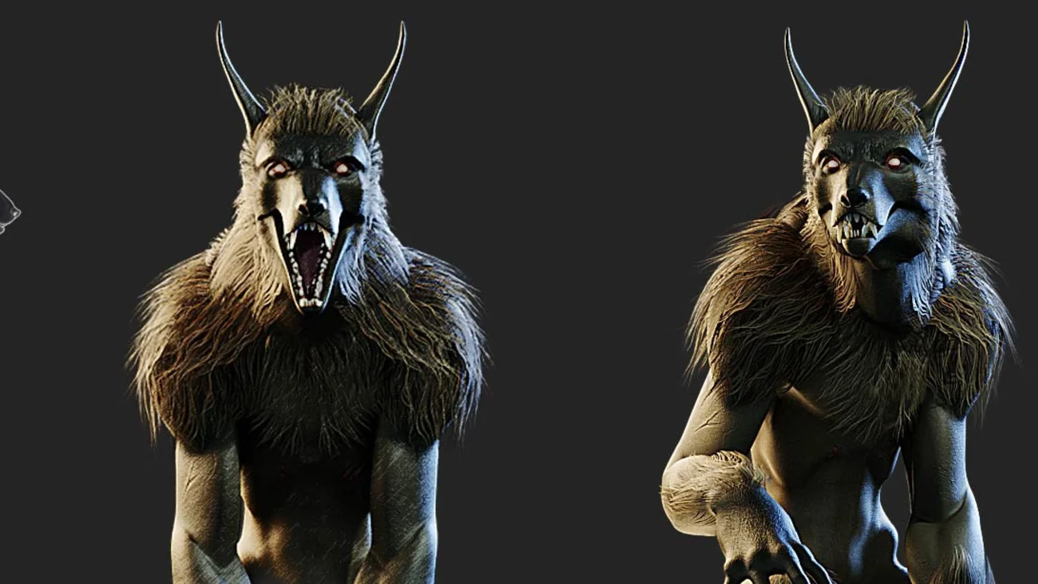 Werewolf Concept Evolution 2019-2022 — RomanNoodles3D