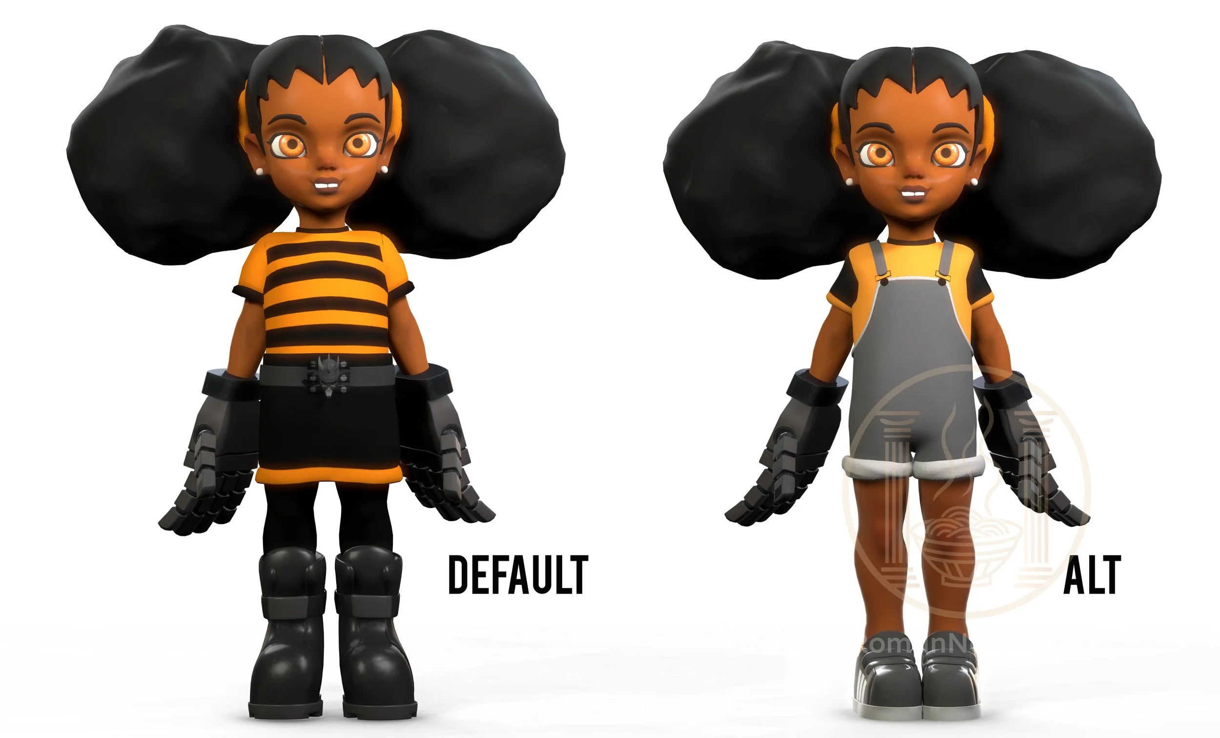 Tina 2019 Model Update Default and Alternate Skin - Marmoset Toolbag3