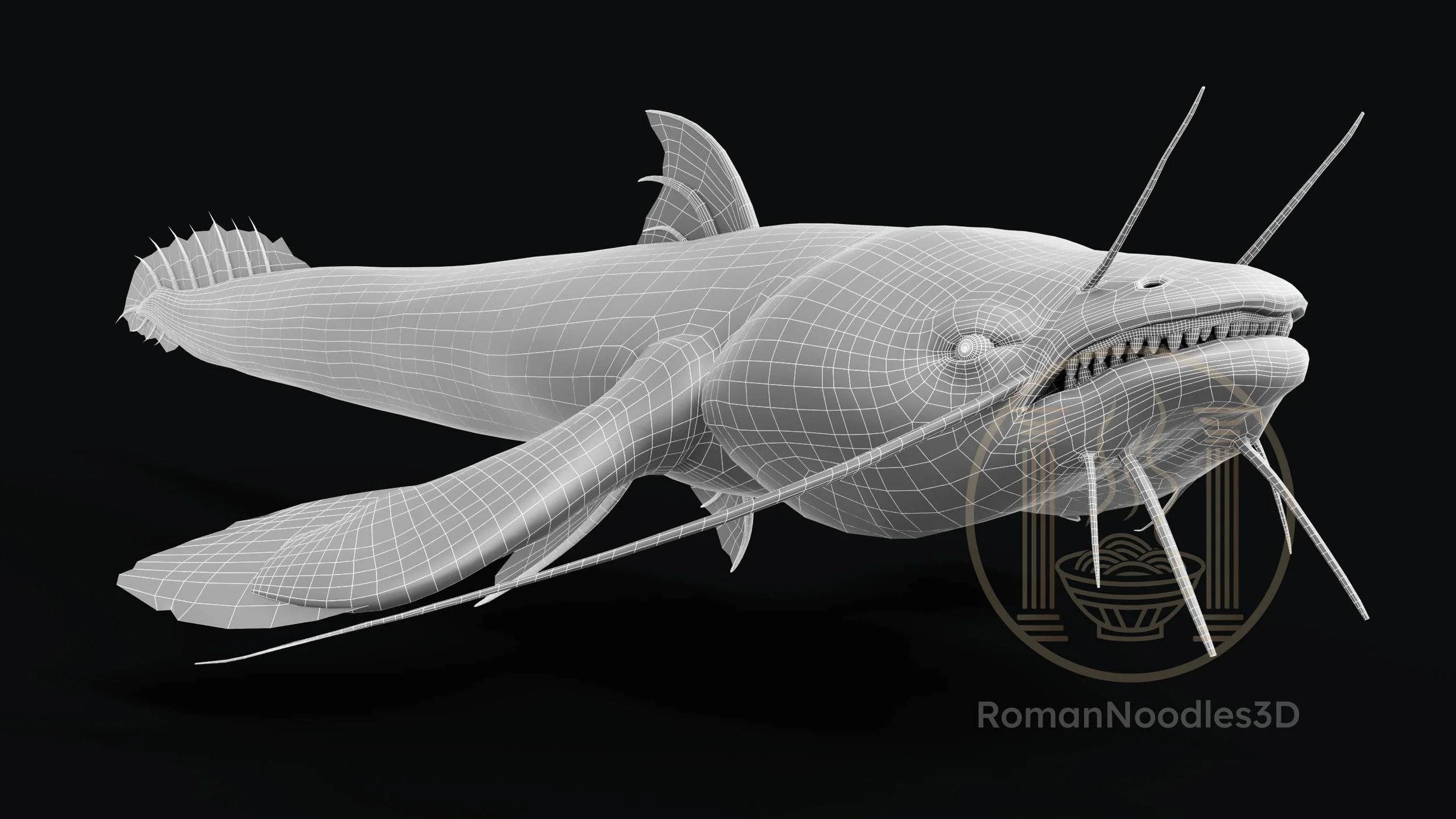Catfish Monster Wireframes