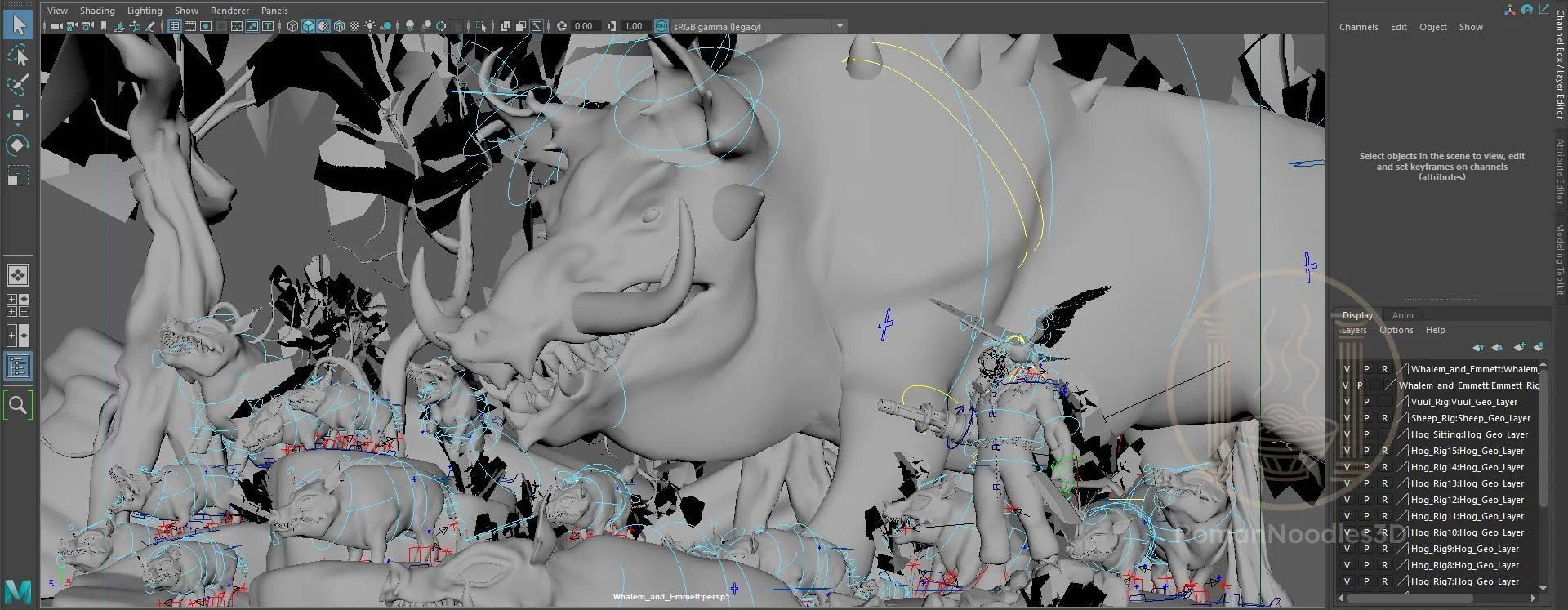 Maya Viewport and Rigging