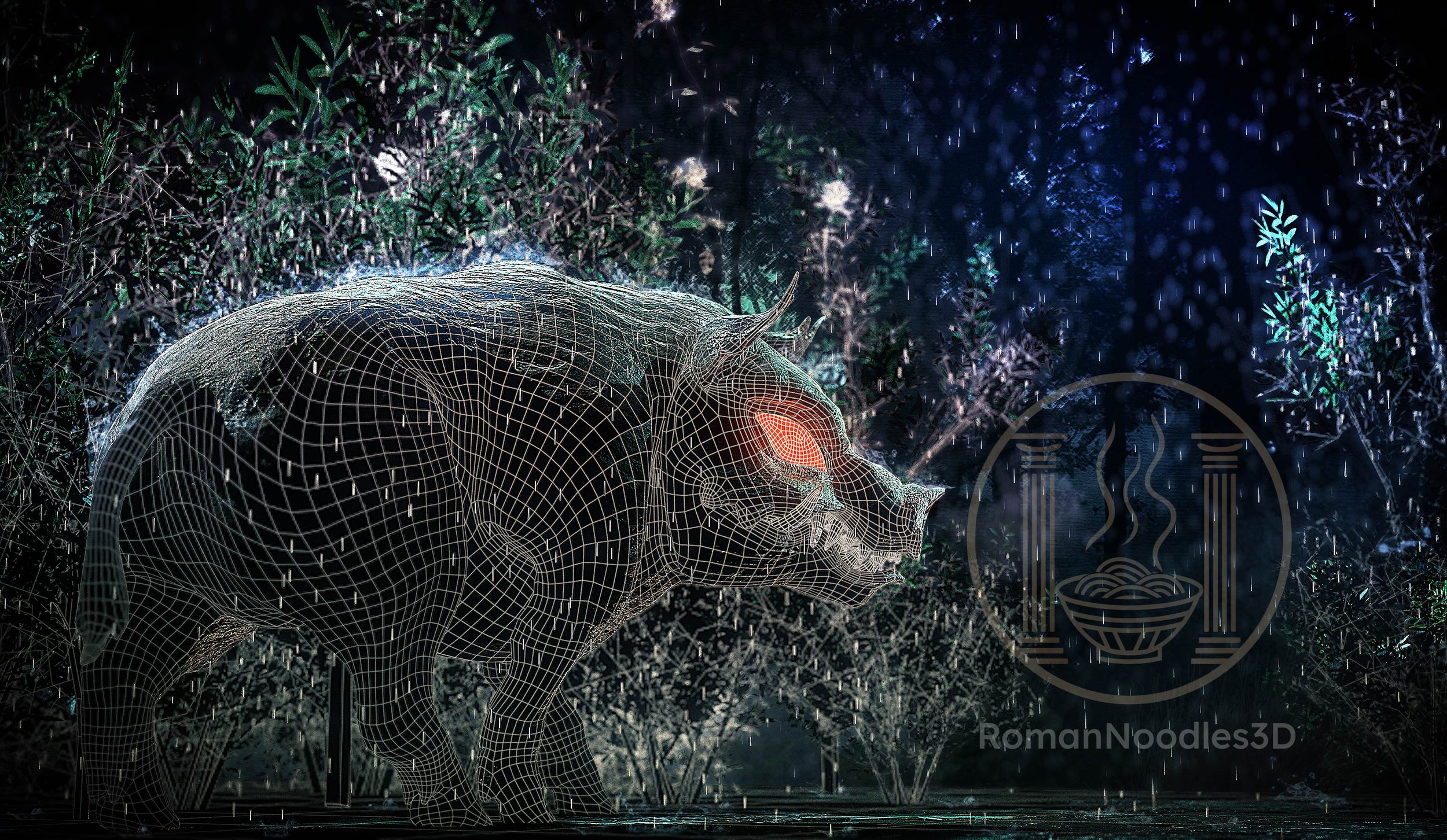 Night Hog Wireframes 2018 - Marmoset ToolBag