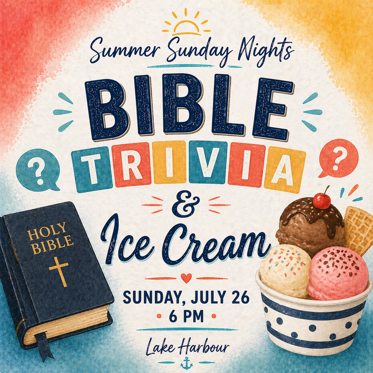 Bible Trivia and Ice Cream Social