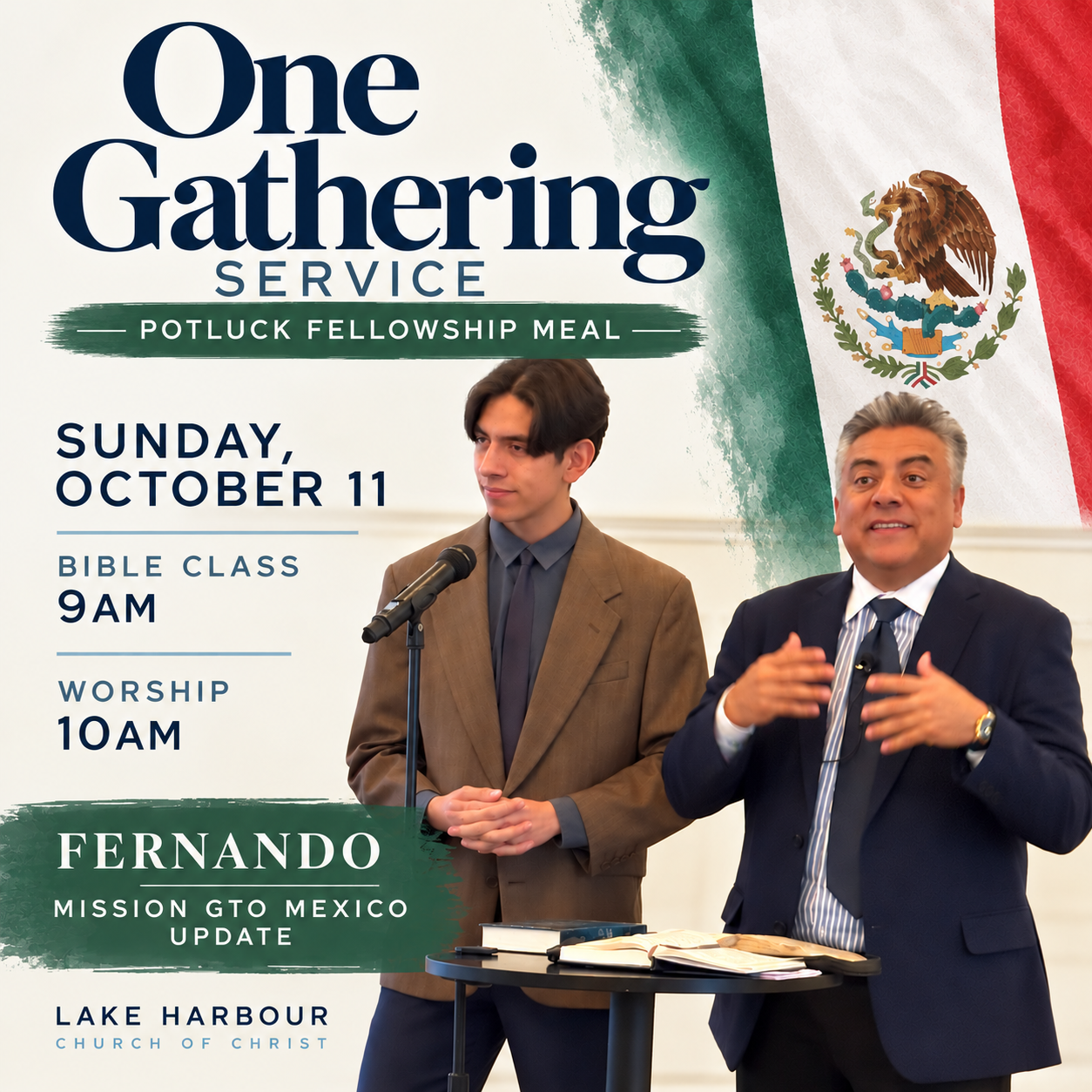 One Gathering and Fellowship Meal
